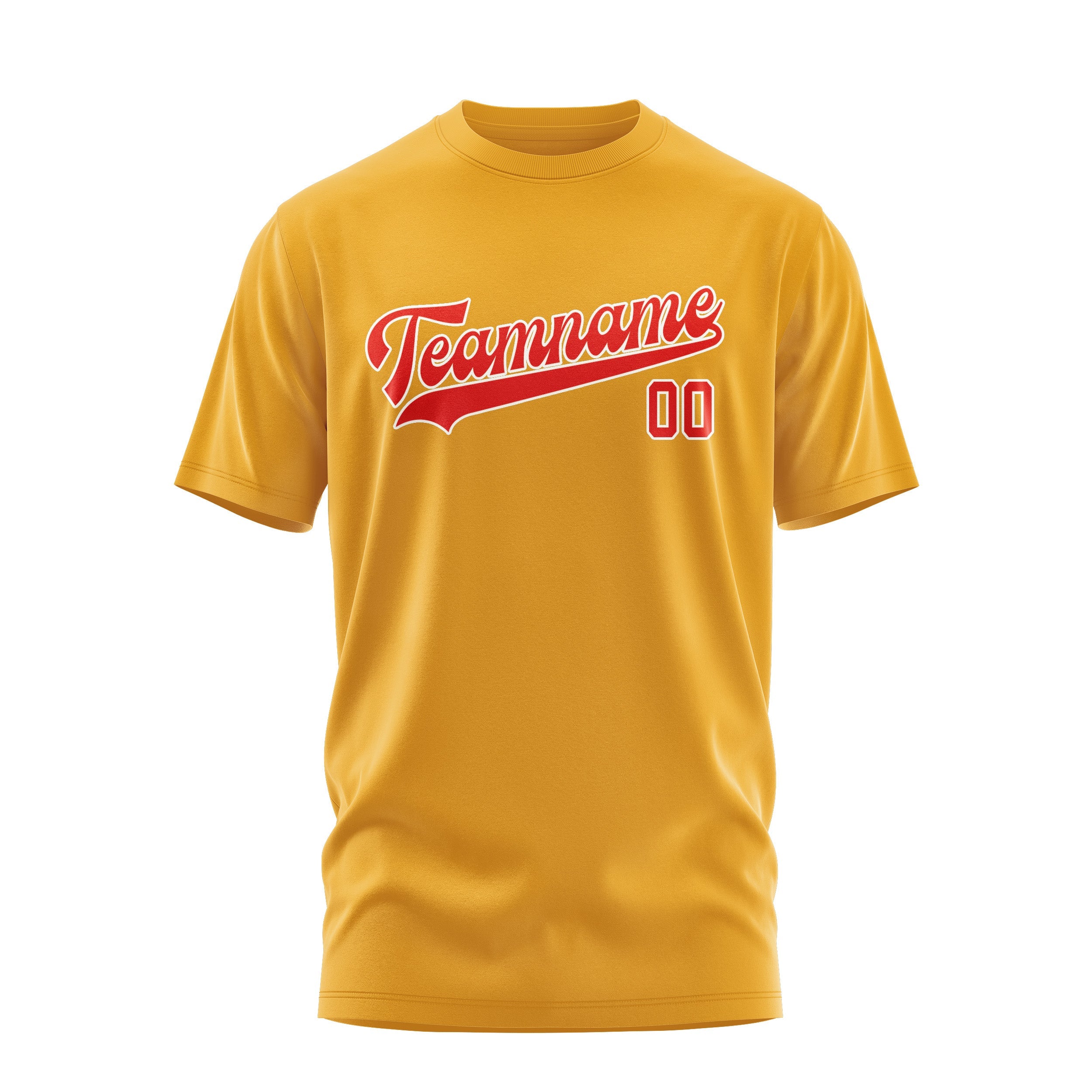 Custom Yellow Orange Red T-Shirt