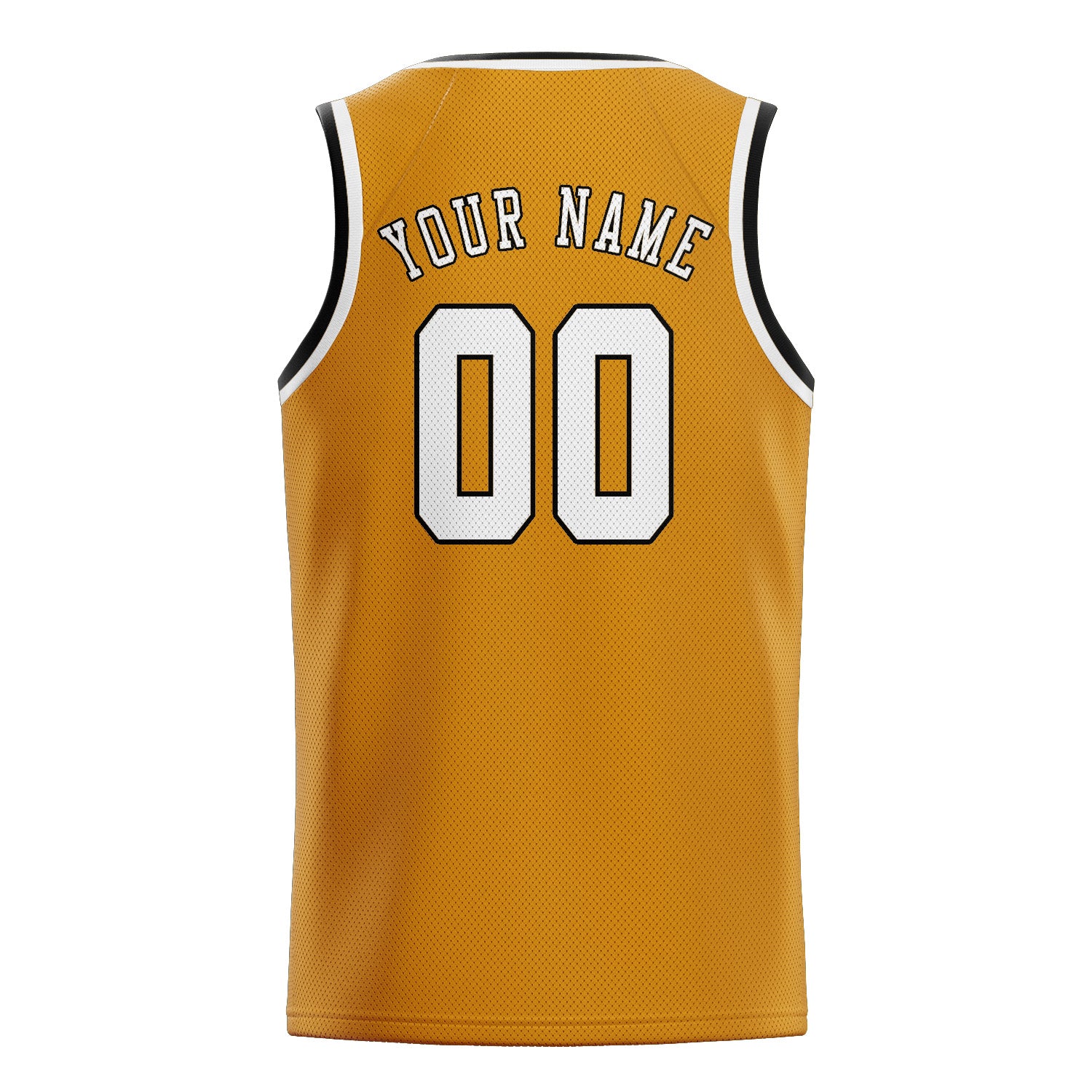 Custom Yellow White Basketball Jersey