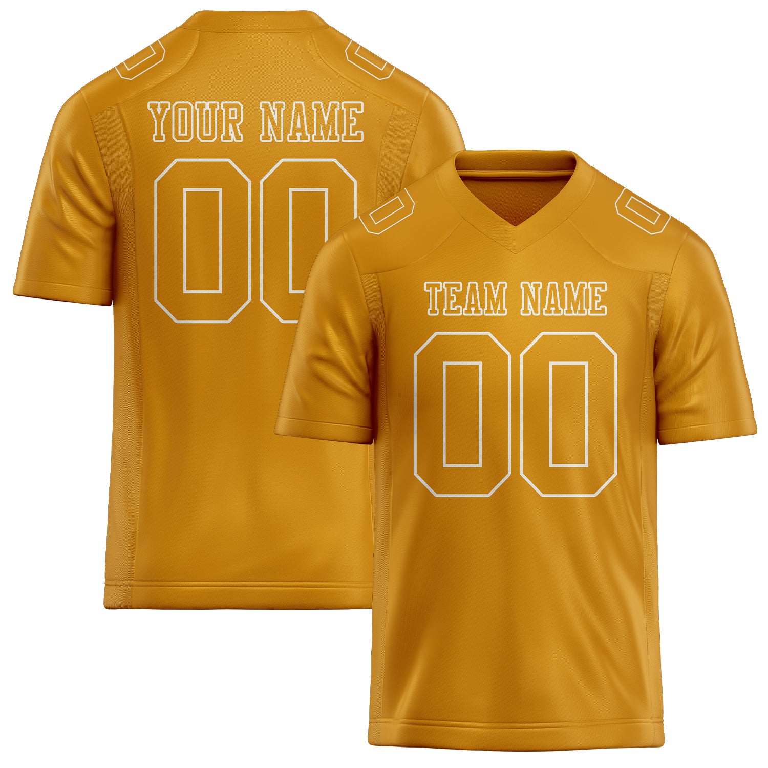 Custom Yellow Yellow Football Jersey