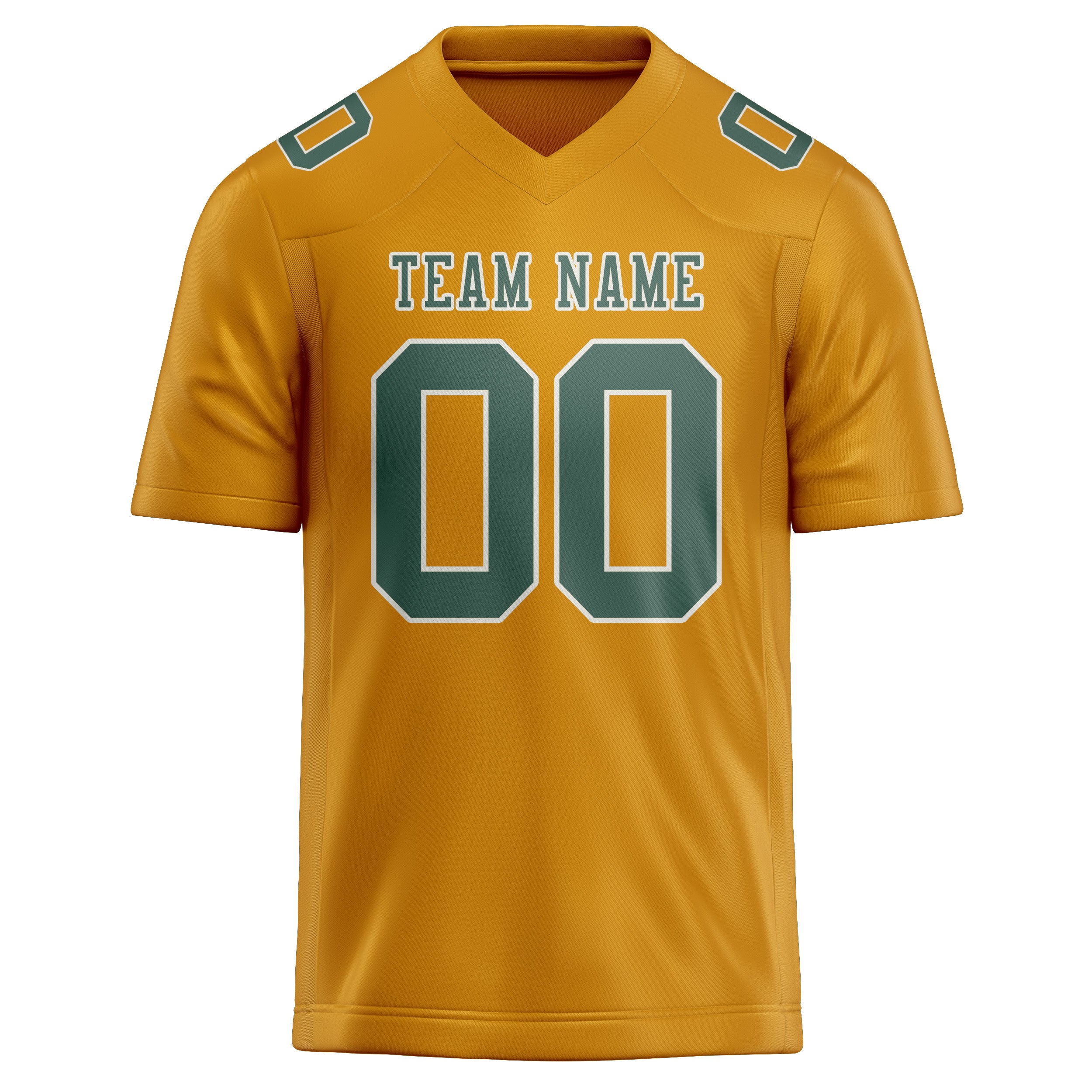 Custom Yellow Blue Green Football Jersey