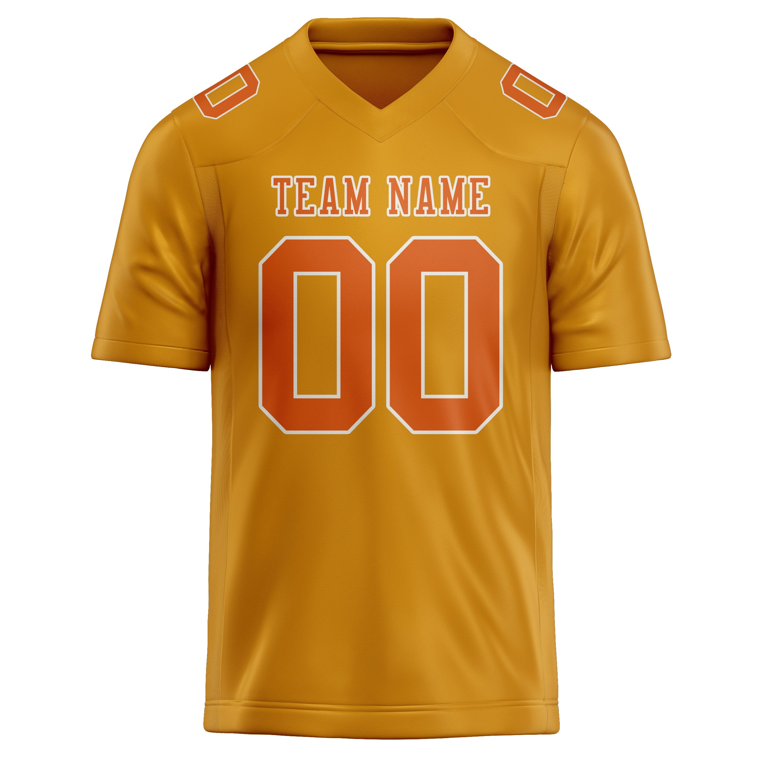 Custom Yellow Orange Football Jersey