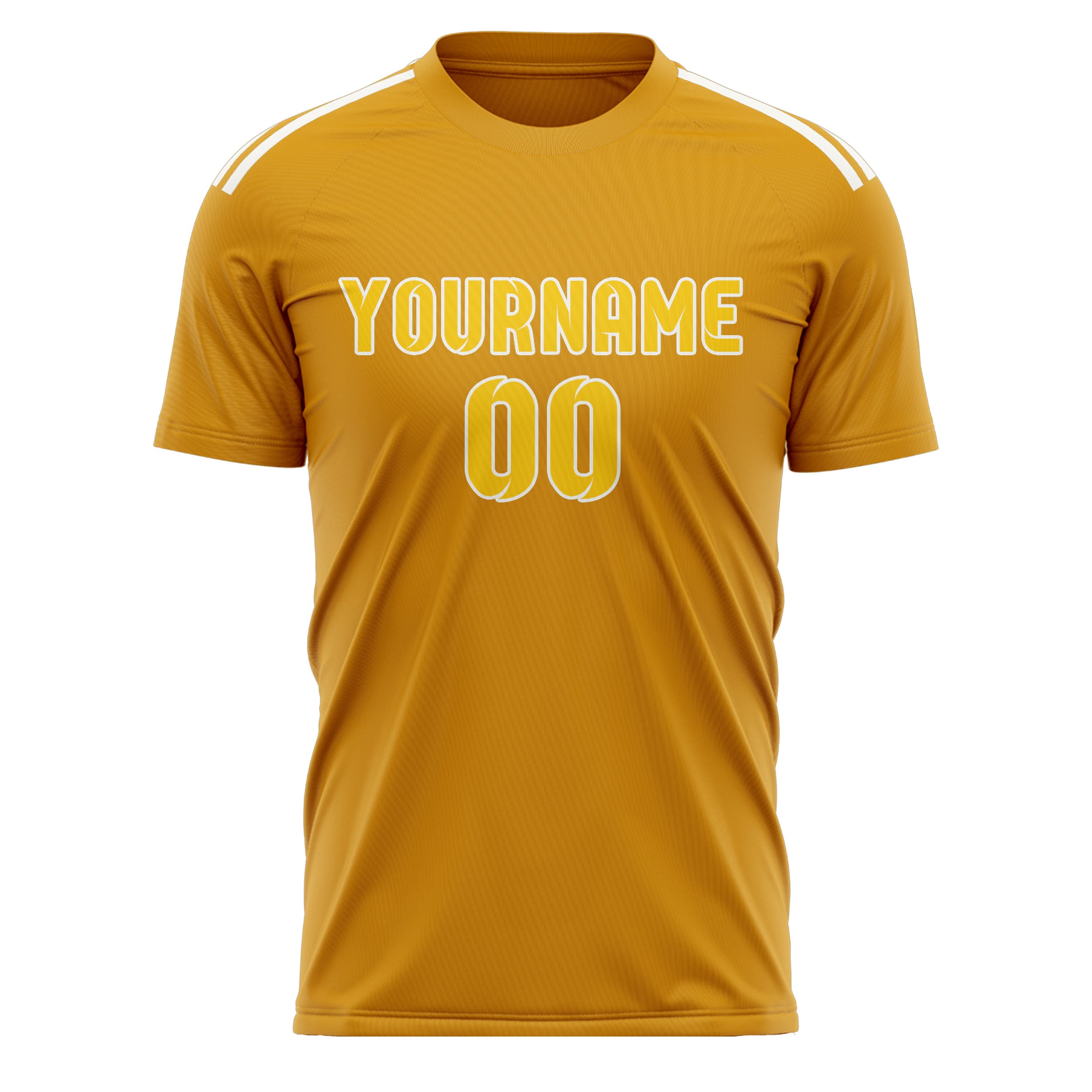 Custom Yellow Gold Soccer Jersey