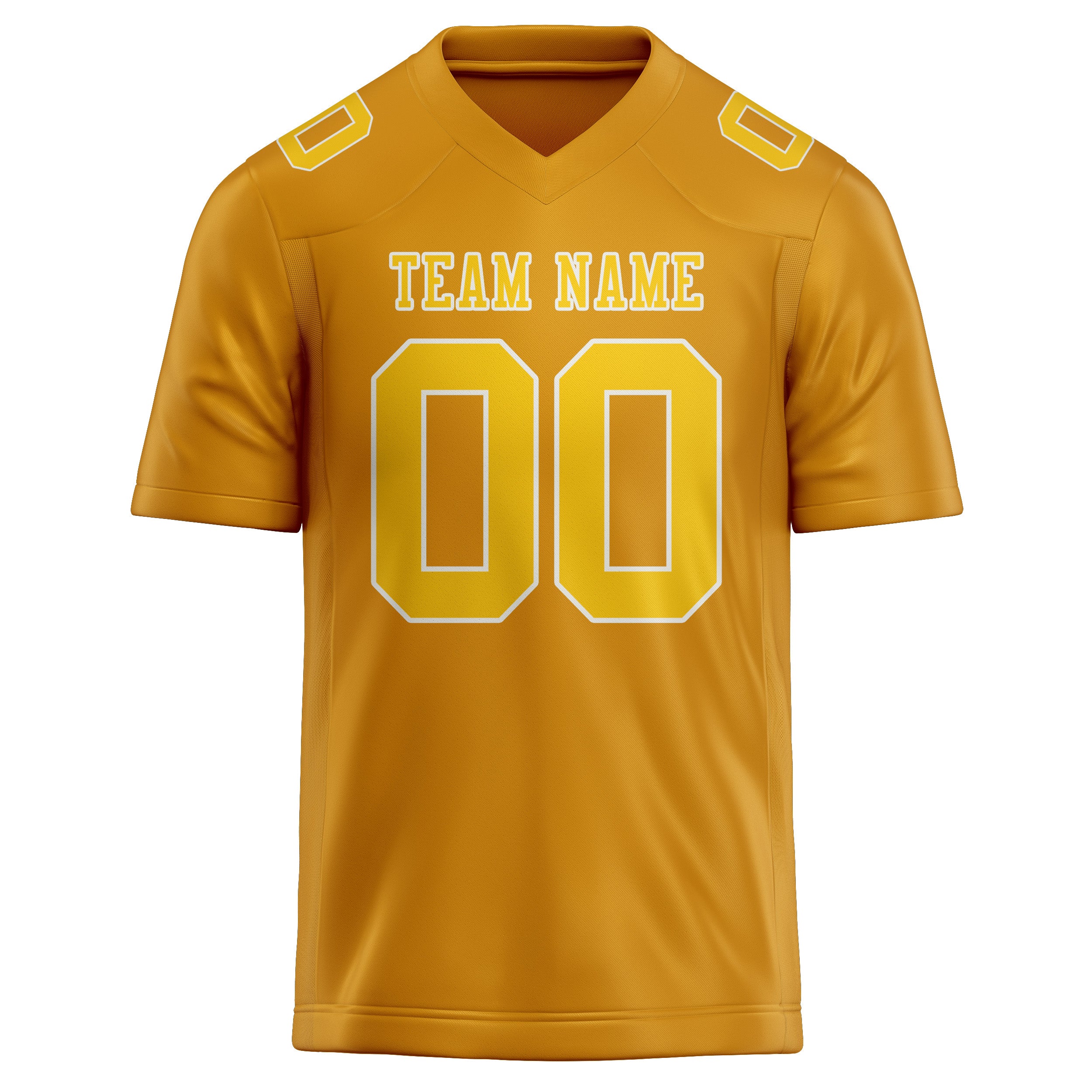 Custom Yellow Gold Football Jersey