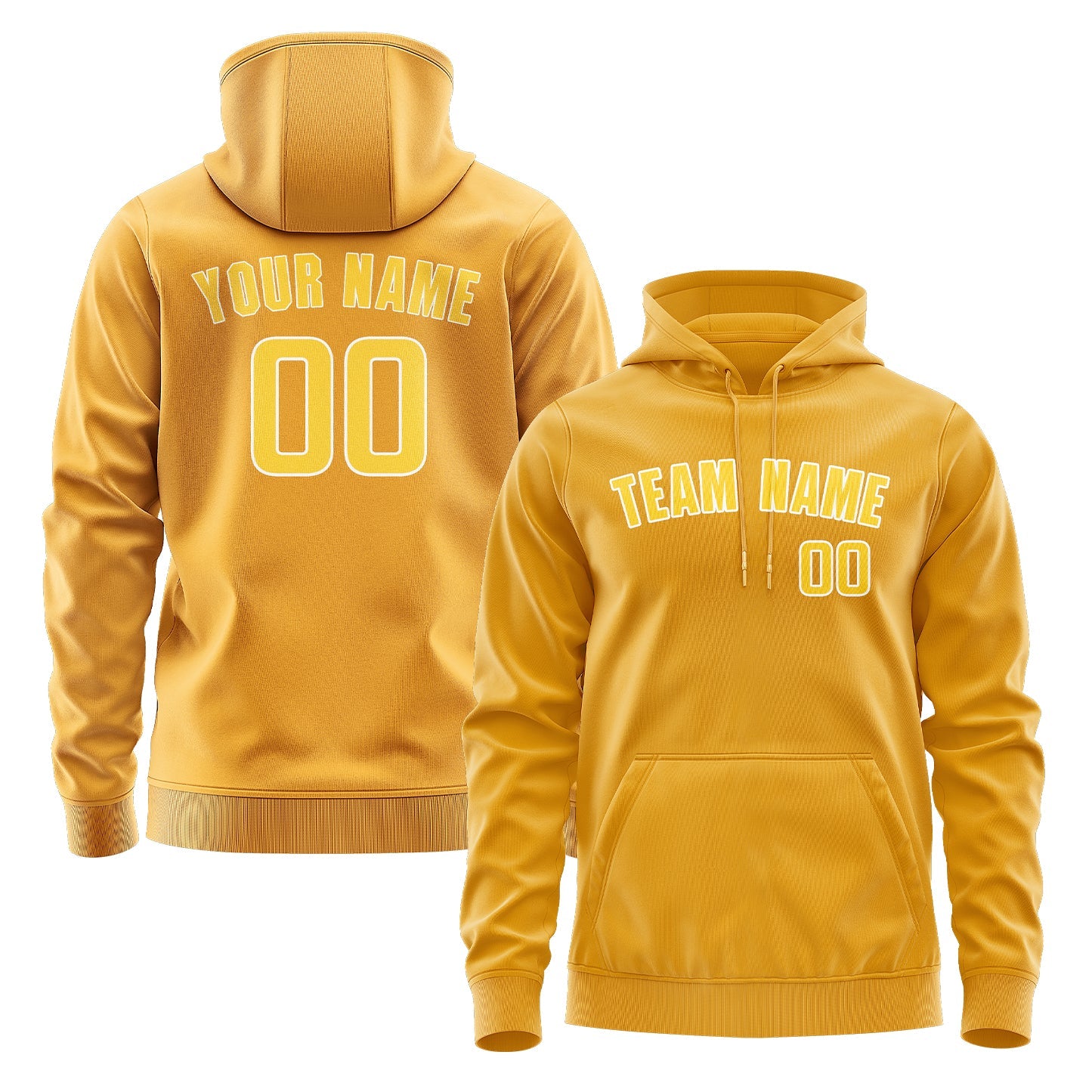 Custom Yellow Gold Hoodie