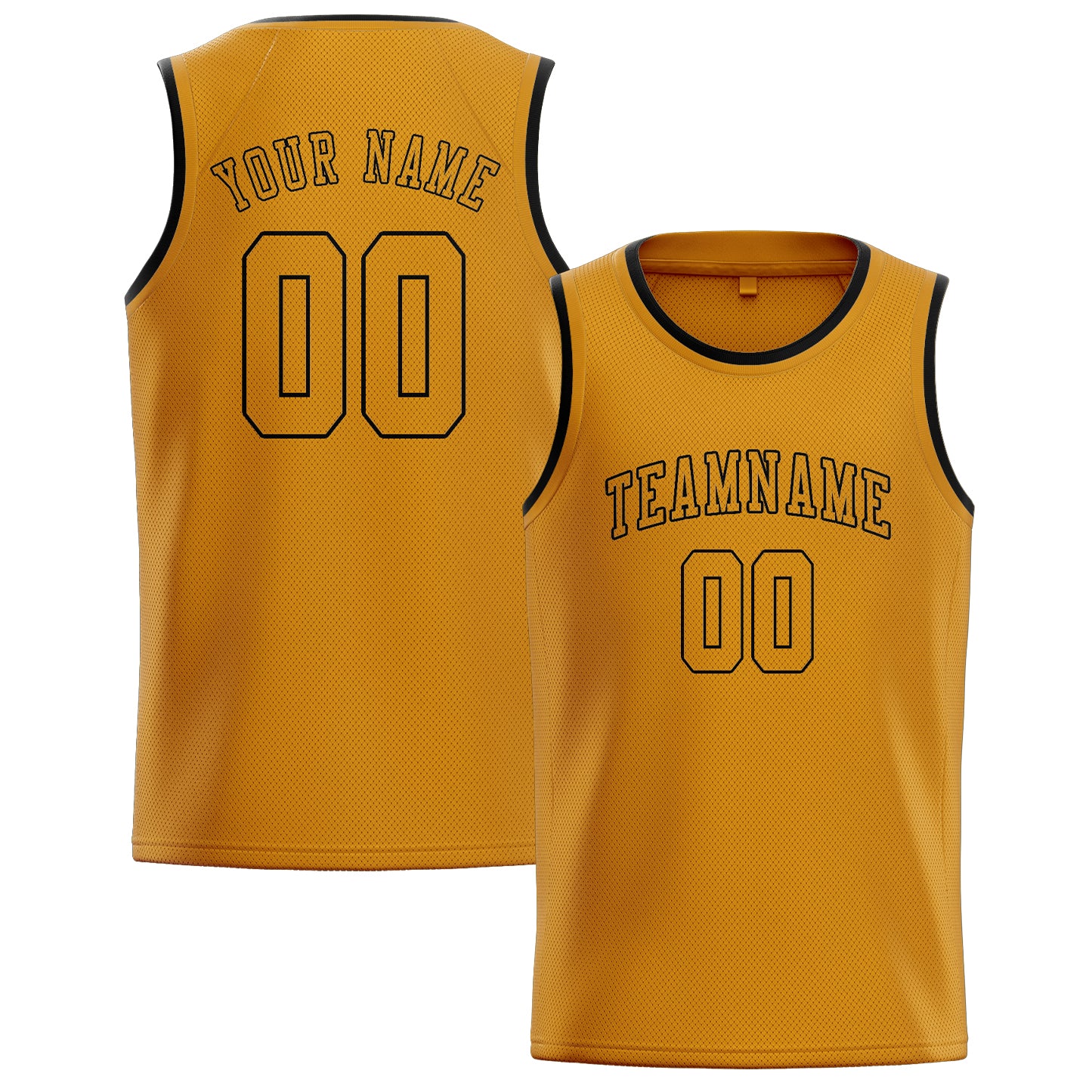Custom Yellow Yellow Basketball Jersey