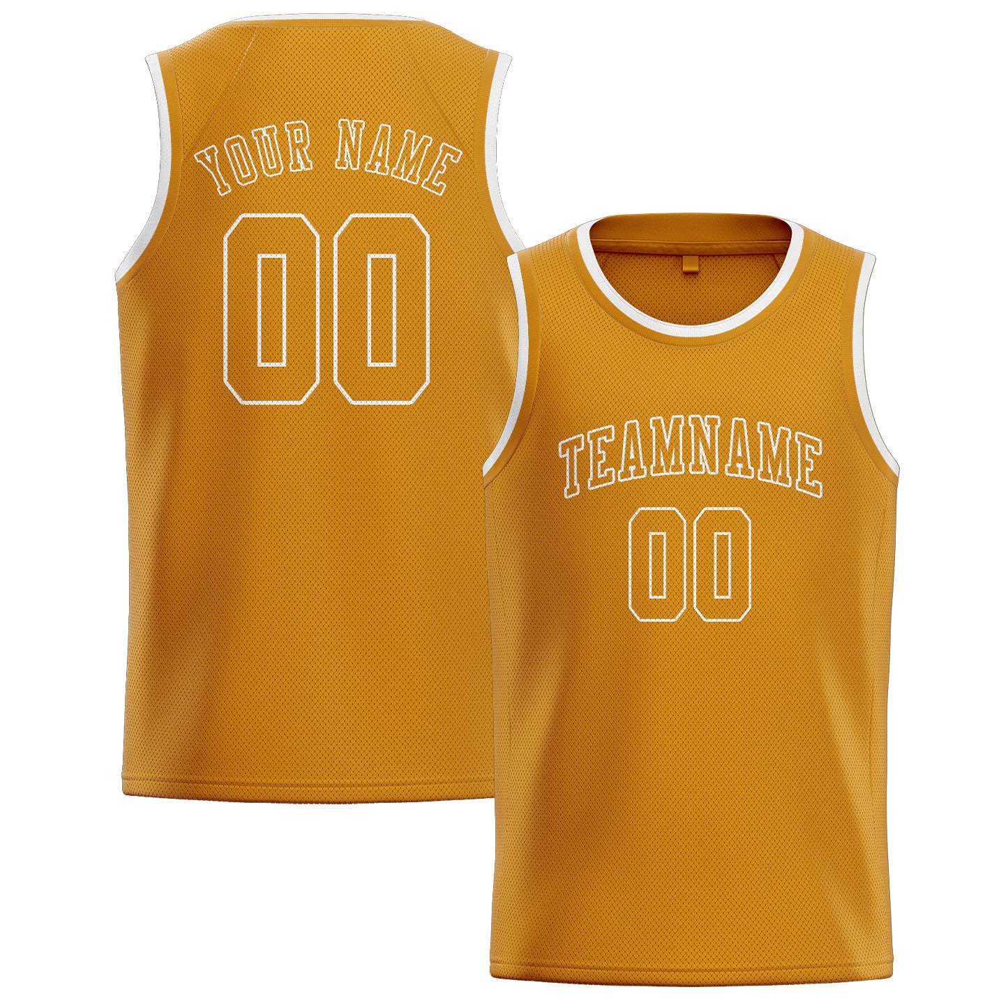 Custom Yellow Yellow Basketball Jersey