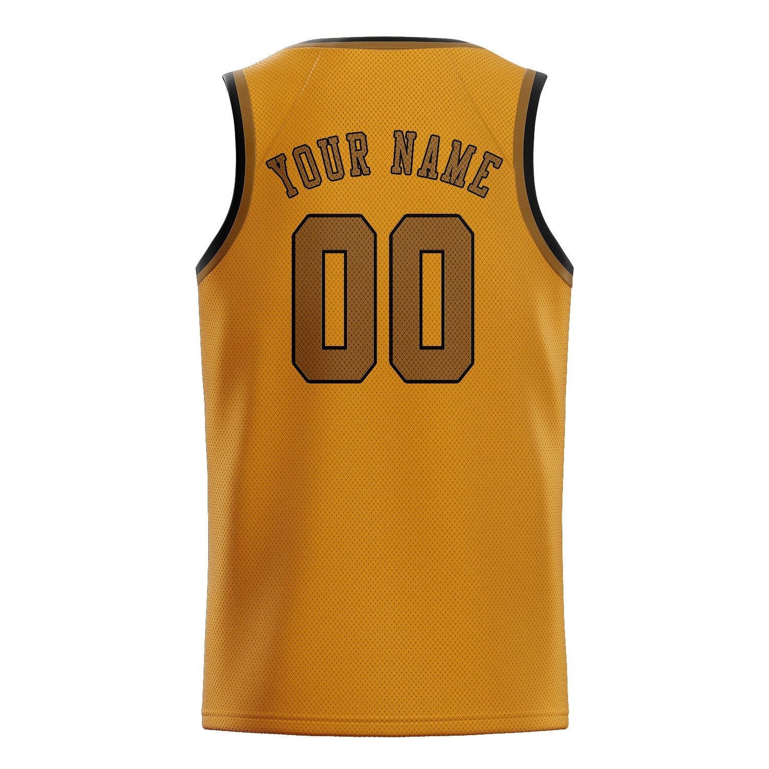 Custom Yellow Khaki Basketball Jersey