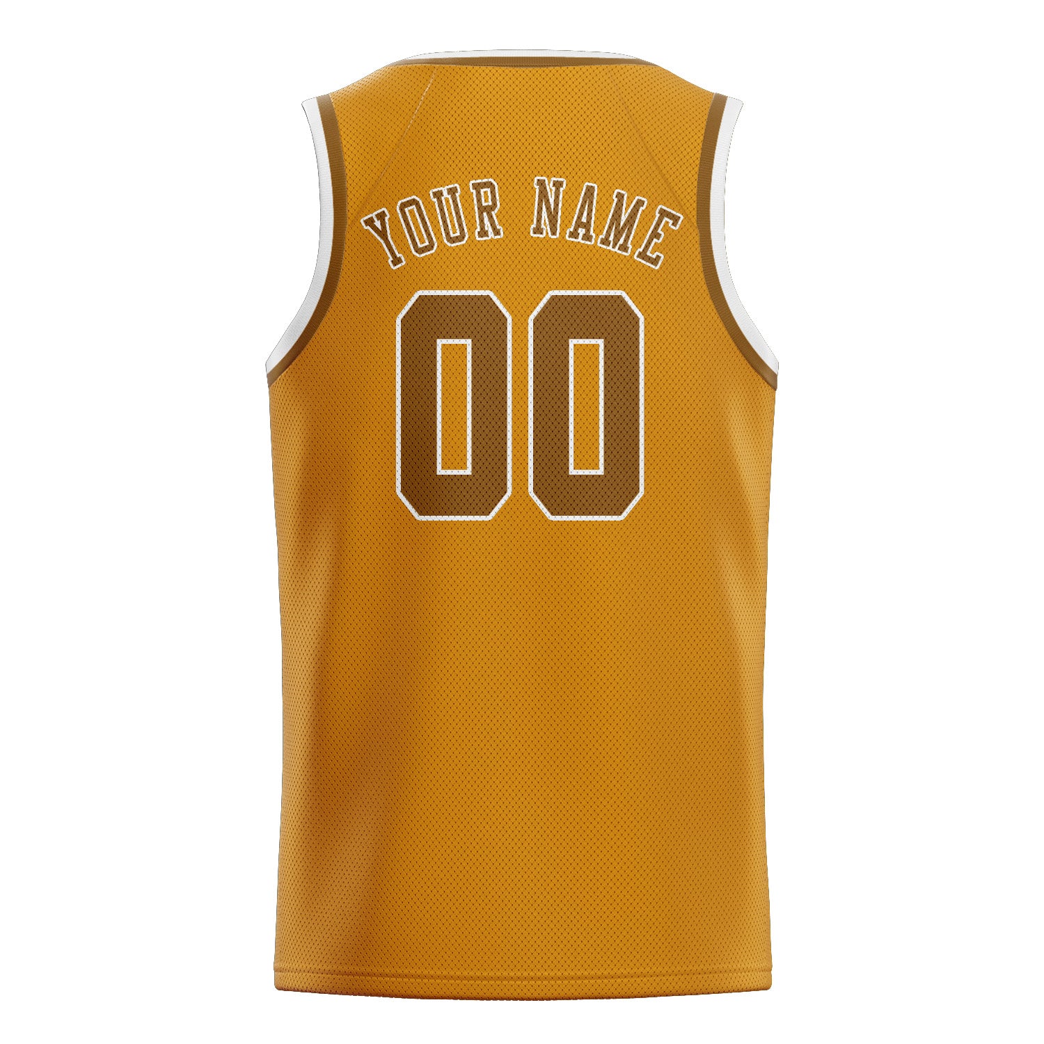 Custom Yellow Khaki Basketball Jersey