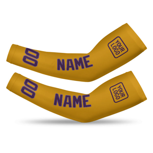 Custom Yellow Purple Arm Sleeve