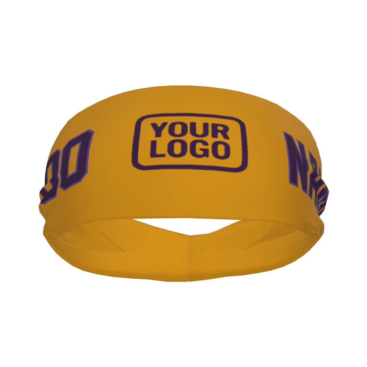Custom Yellow Purple Sports headband