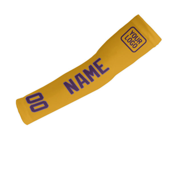 Custom Yellow Purple Arm Sleeve