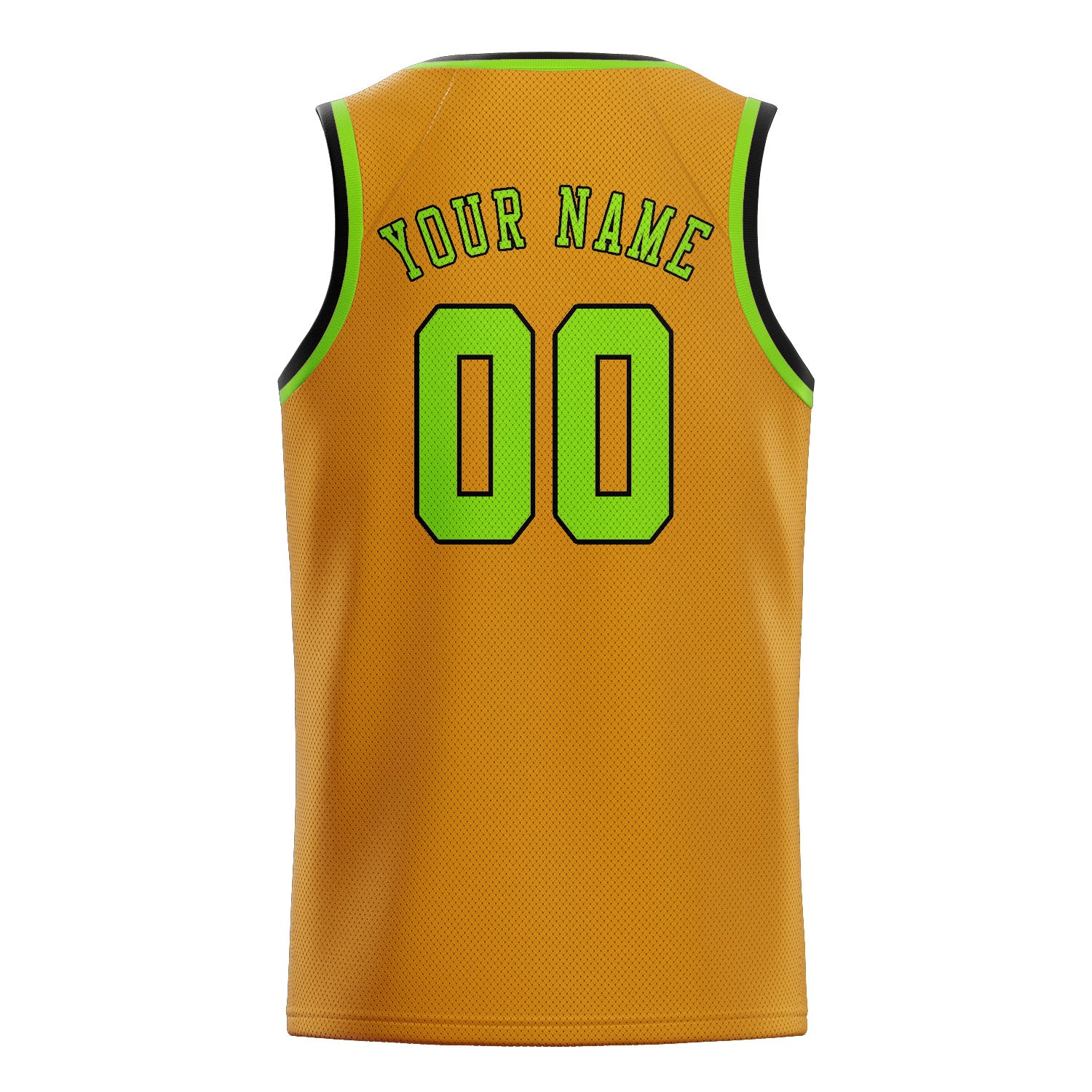 Custom Yellow Emerald Green Basketball Jersey