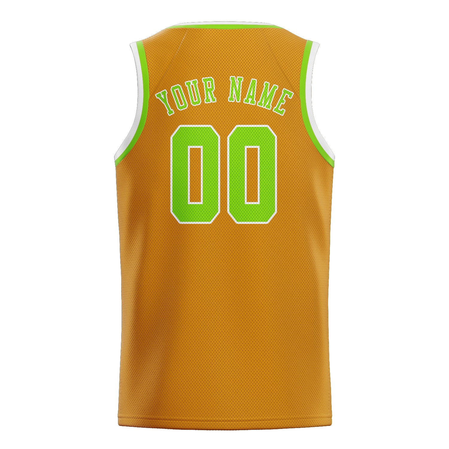 Custom Yellow Emerald Green Basketball Jersey