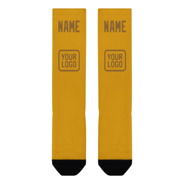 Custom Yellow Khaki Knee-High Sock