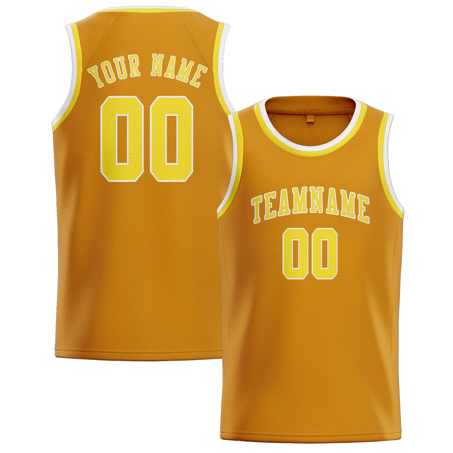 Custom Yellow Light Yellow Basketball Jersey