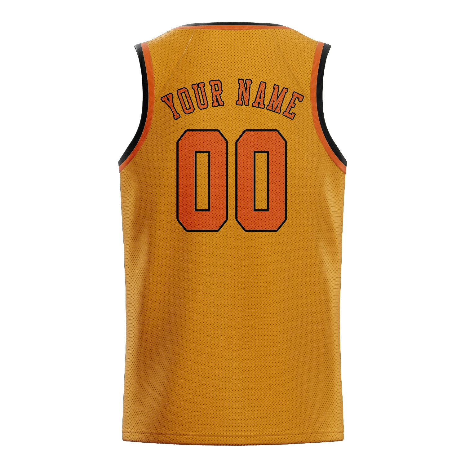 Custom Yellow Orange Basketball Jersey