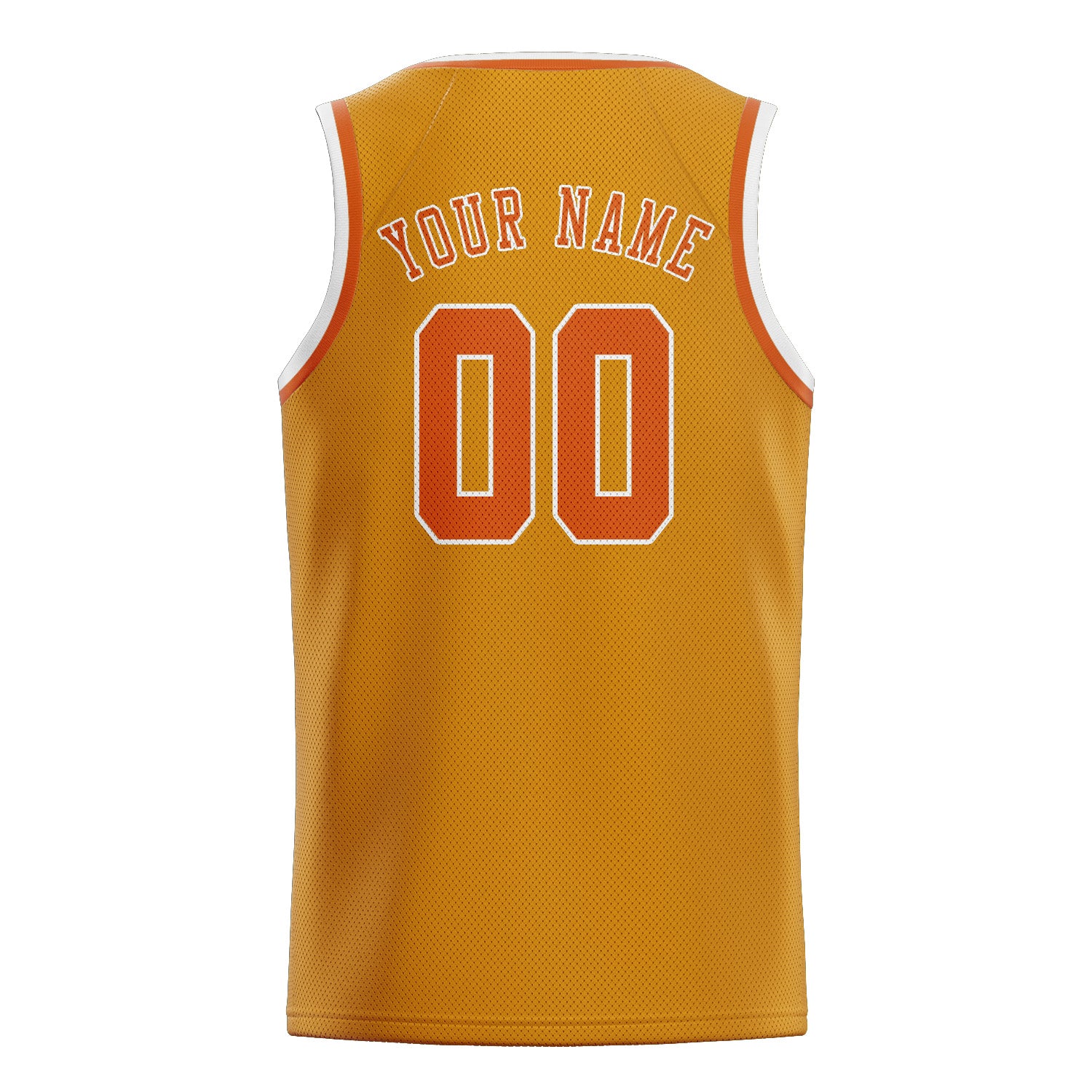 Custom Yellow Orange Basketball Jersey