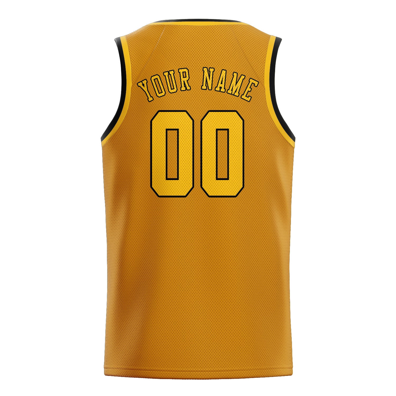 Custom Yellow Gold Basketball Jersey