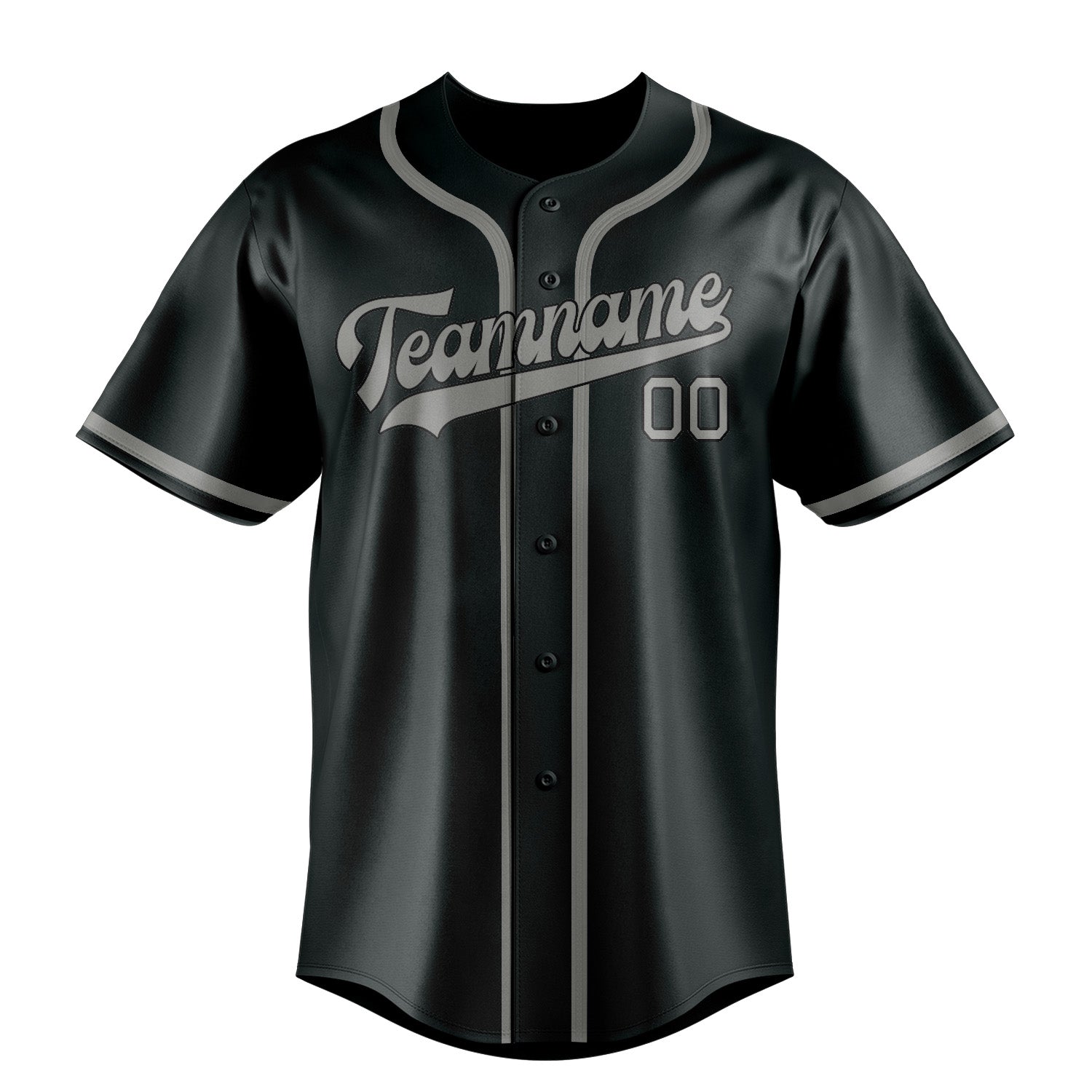 Custom Dark Grey Gray Baseball Jersey