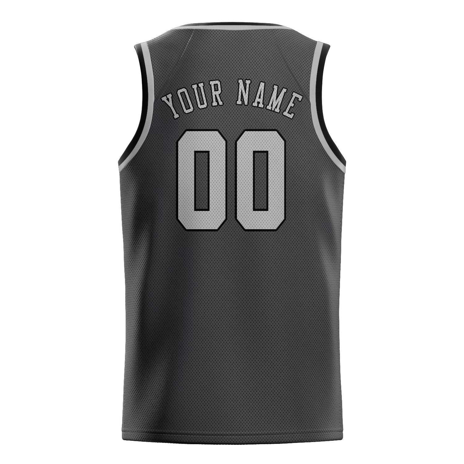 Custom Dark Grey Gray Basketball Jersey
