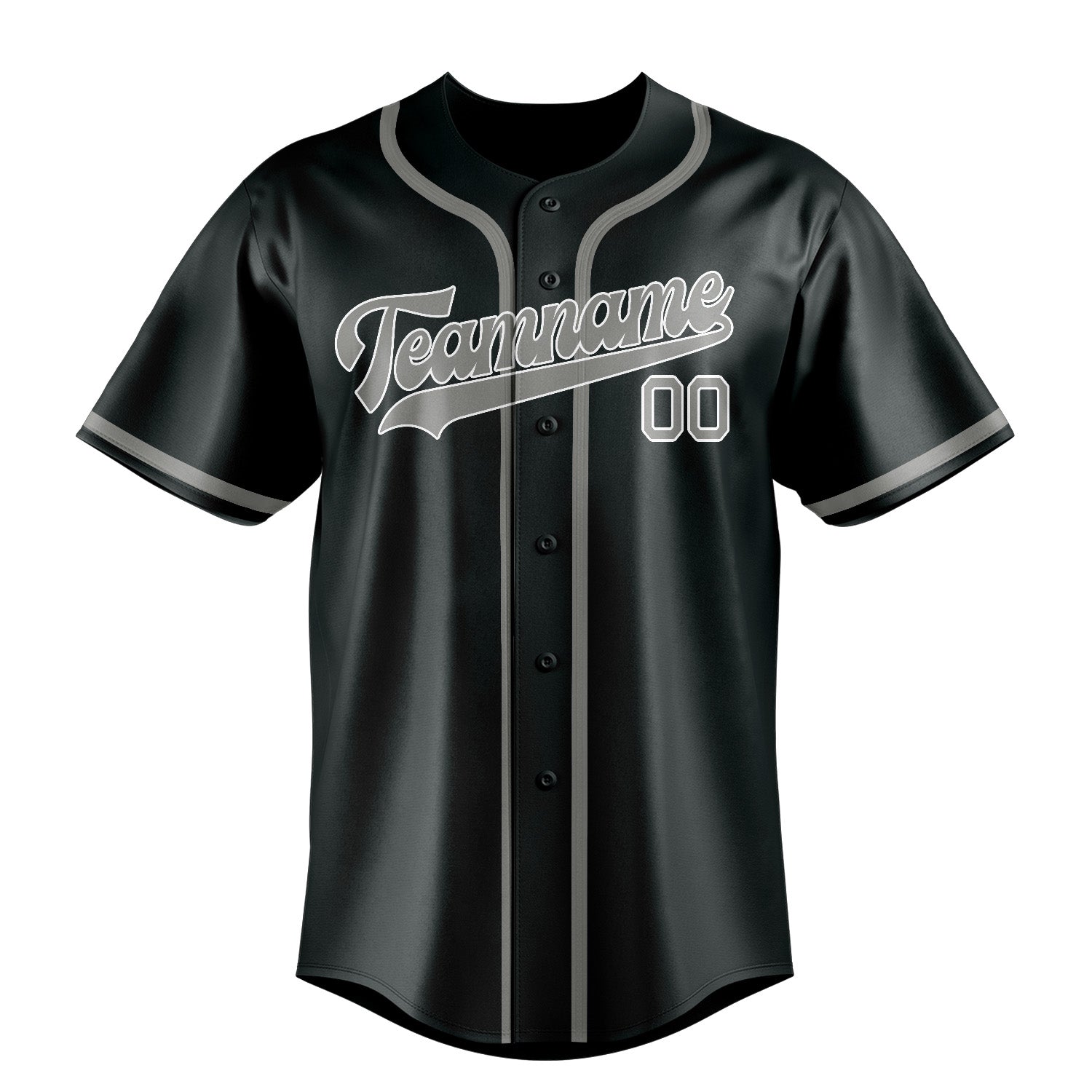 Custom Dark Grey Gray Baseball Jersey