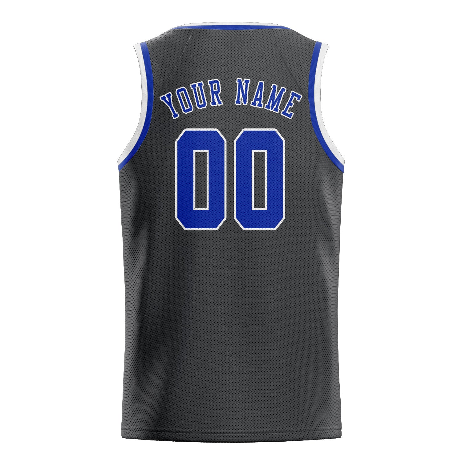 Custom Dark Grey Sky Blue Basketball Jersey