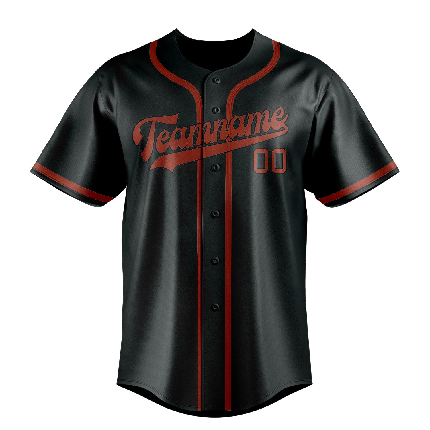 Custom Dark Grey Coral Red Baseball Jersey