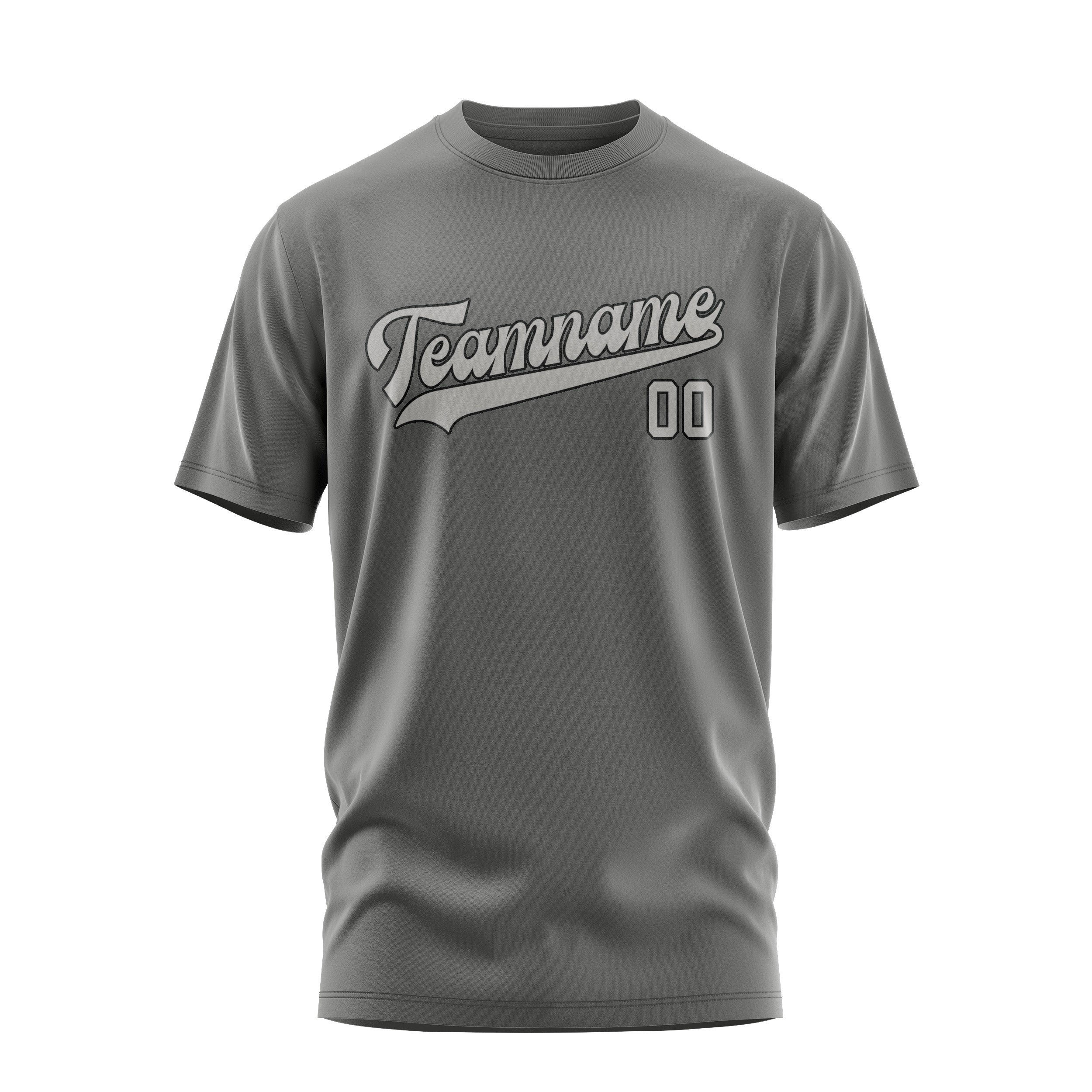 Custom Dark Grey Gray T-Shirt