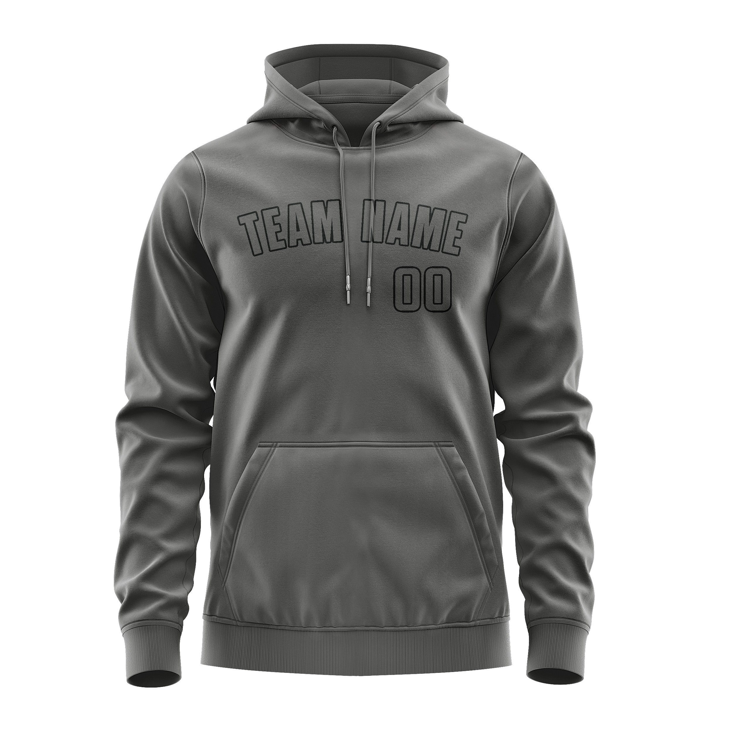 Custom Dark Grey Dark Grey Hoodie