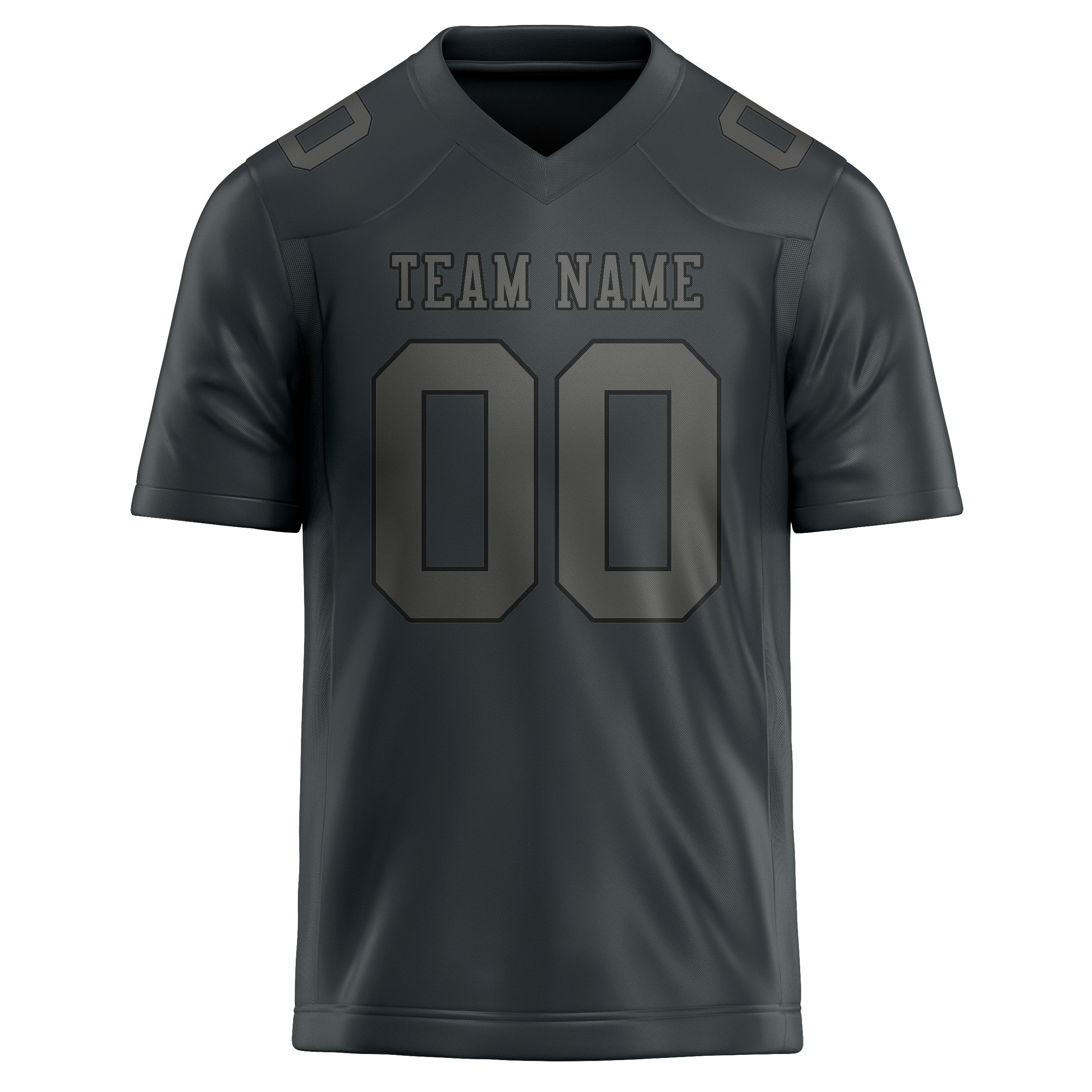 Custom Dark Grey Dark Grey Football Jersey