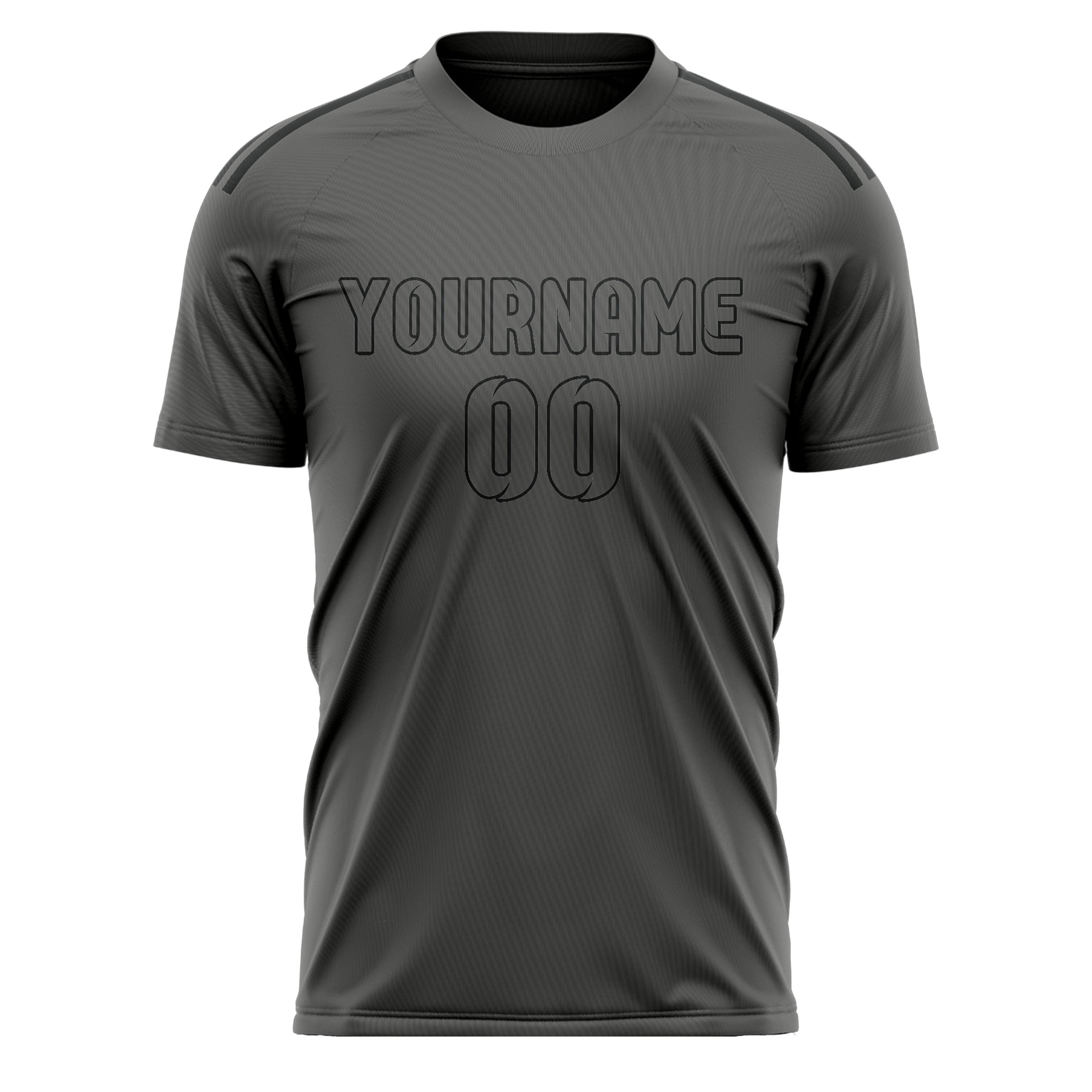 Custom Dark Grey Dark Grey Soccer Jersey