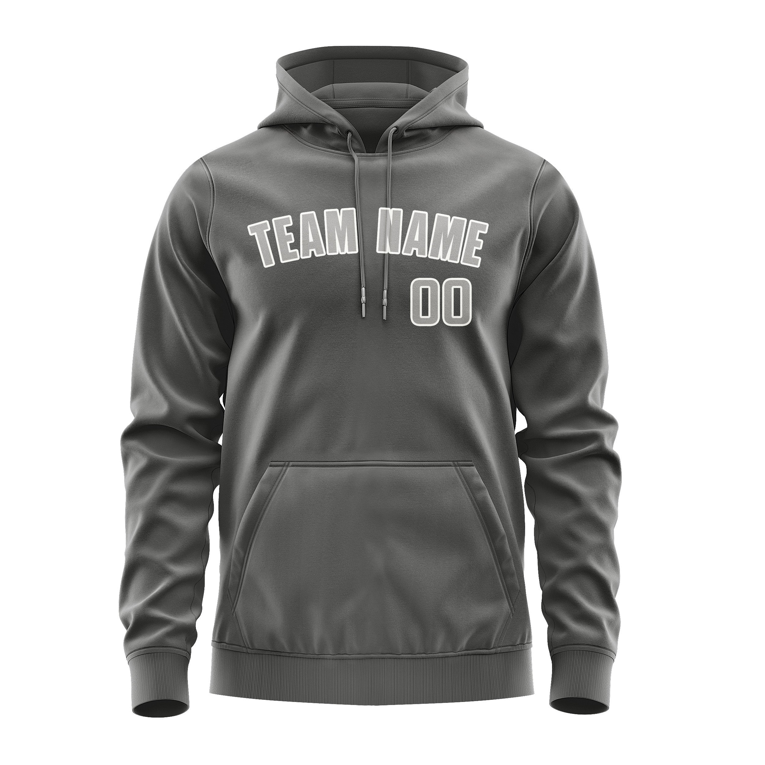 Custom Dark Grey Gray Hoodie