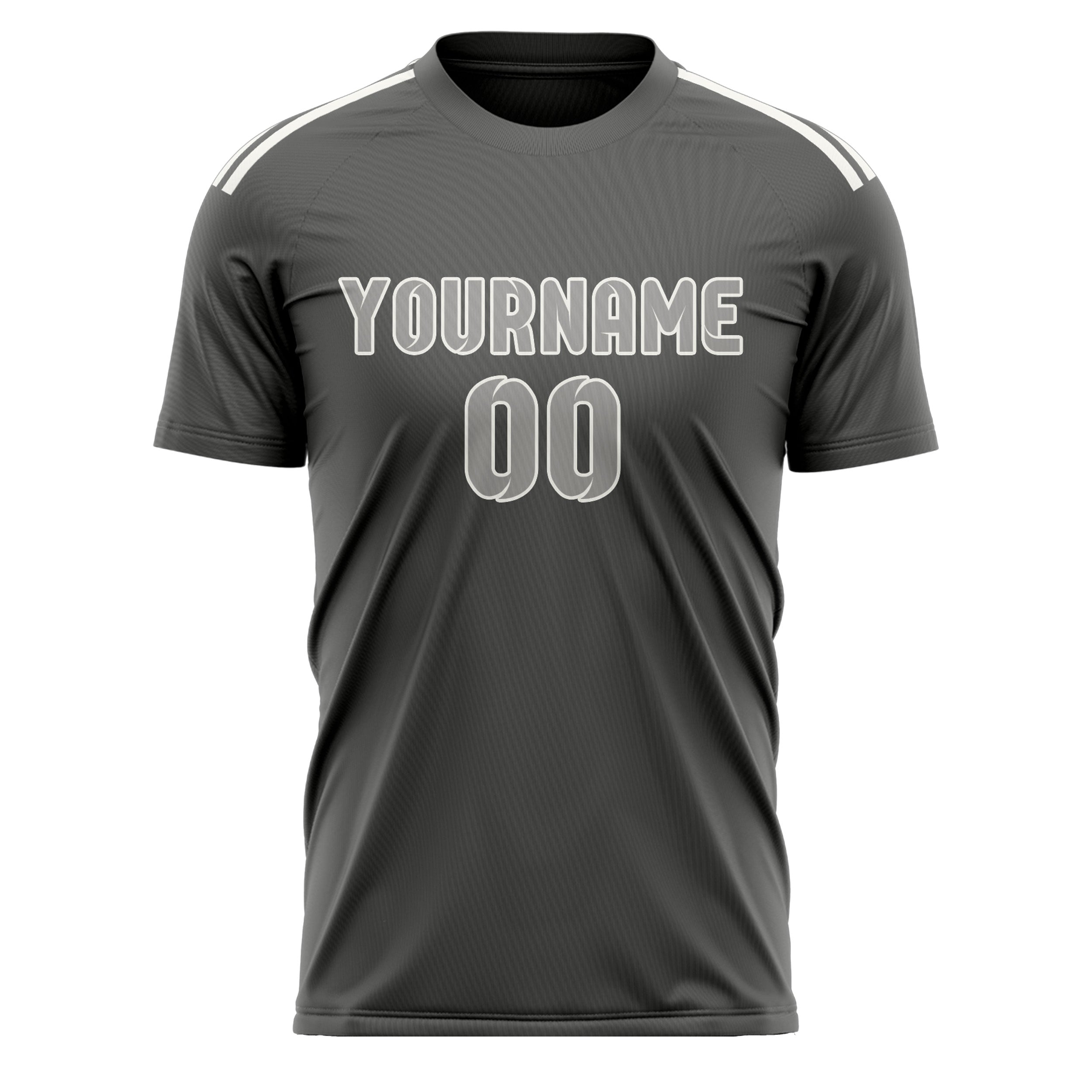 Custom Dark Grey Gray Soccer Jersey