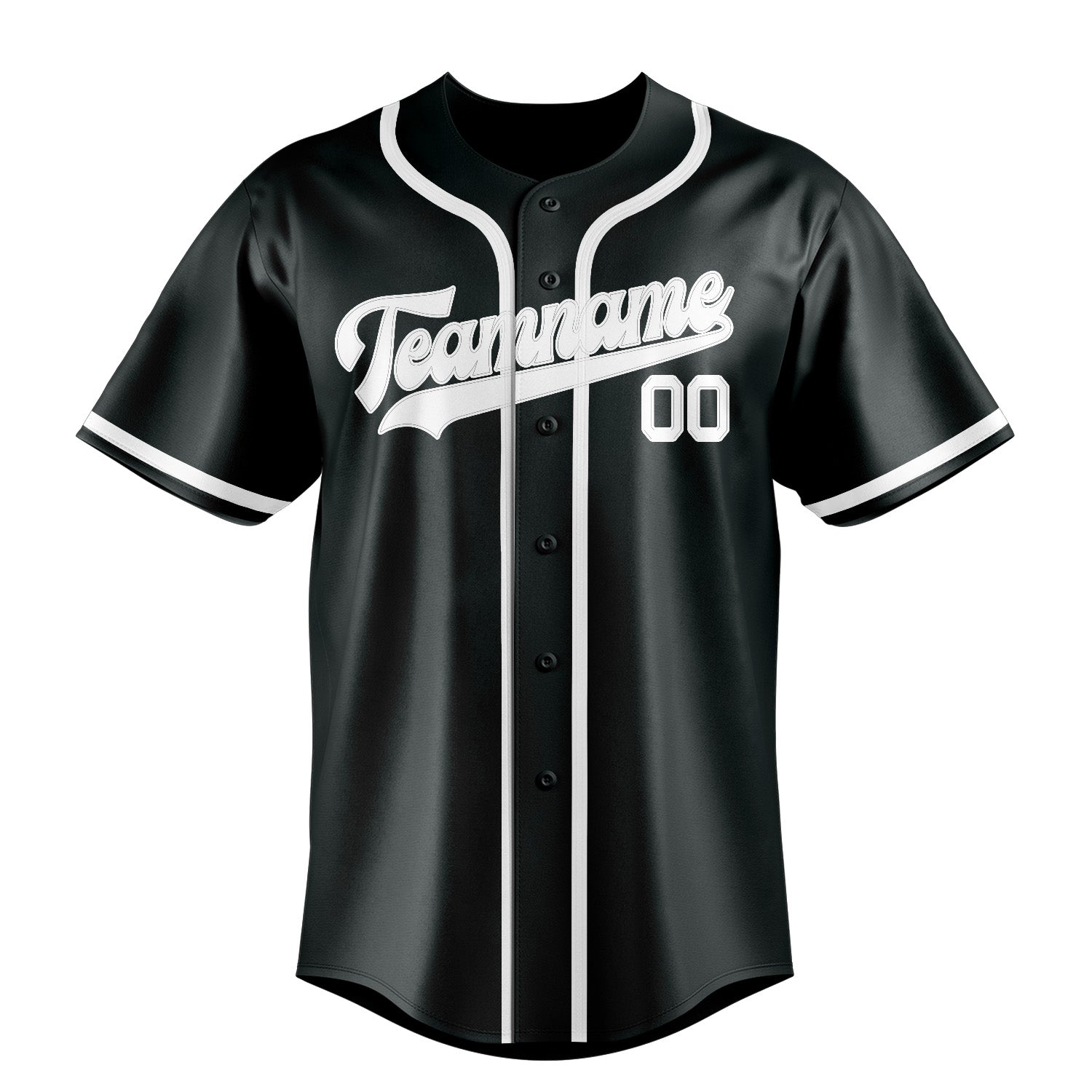 Custom Dark Grey White Baseball Jersey