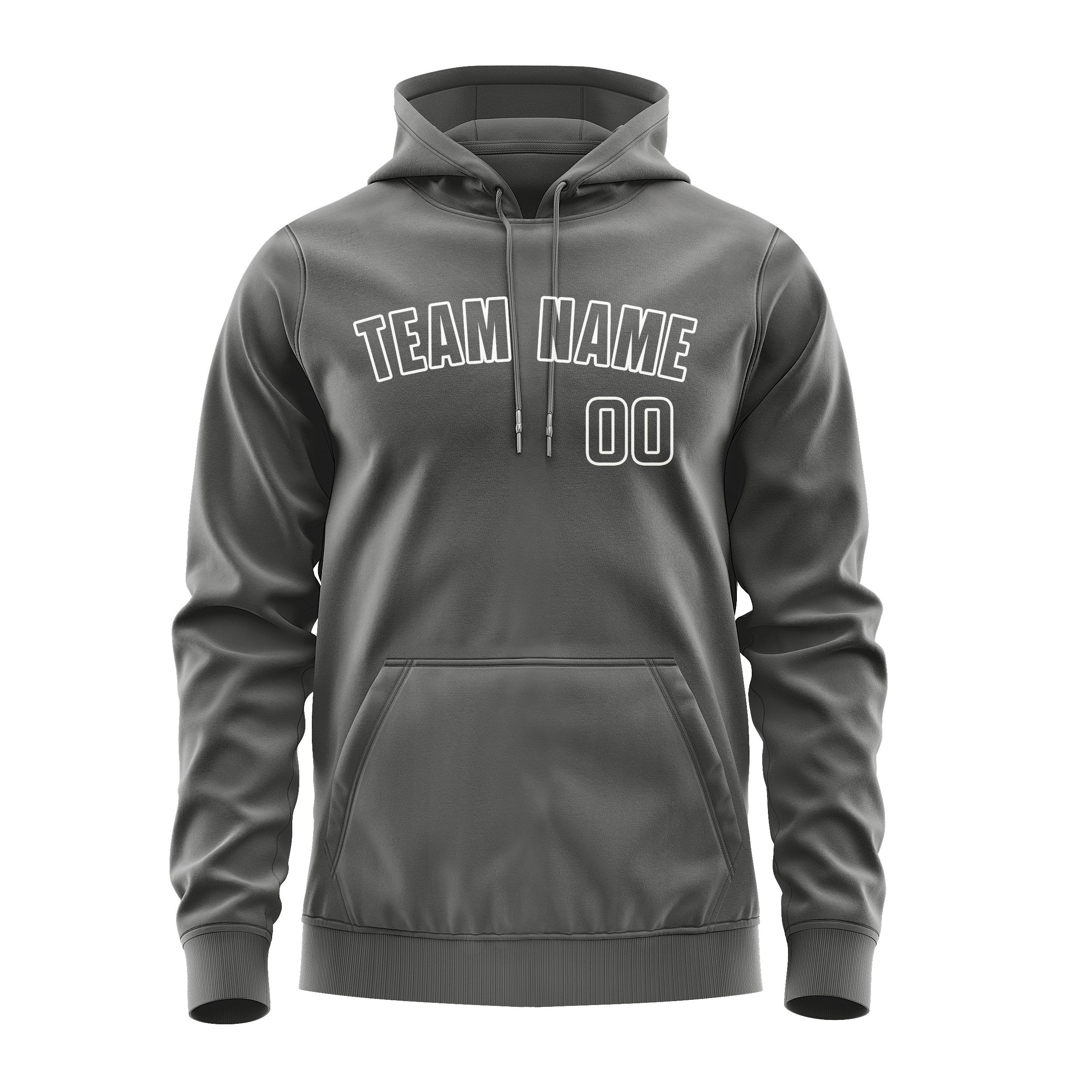 Custom Dark Grey Dark Grey Hoodie