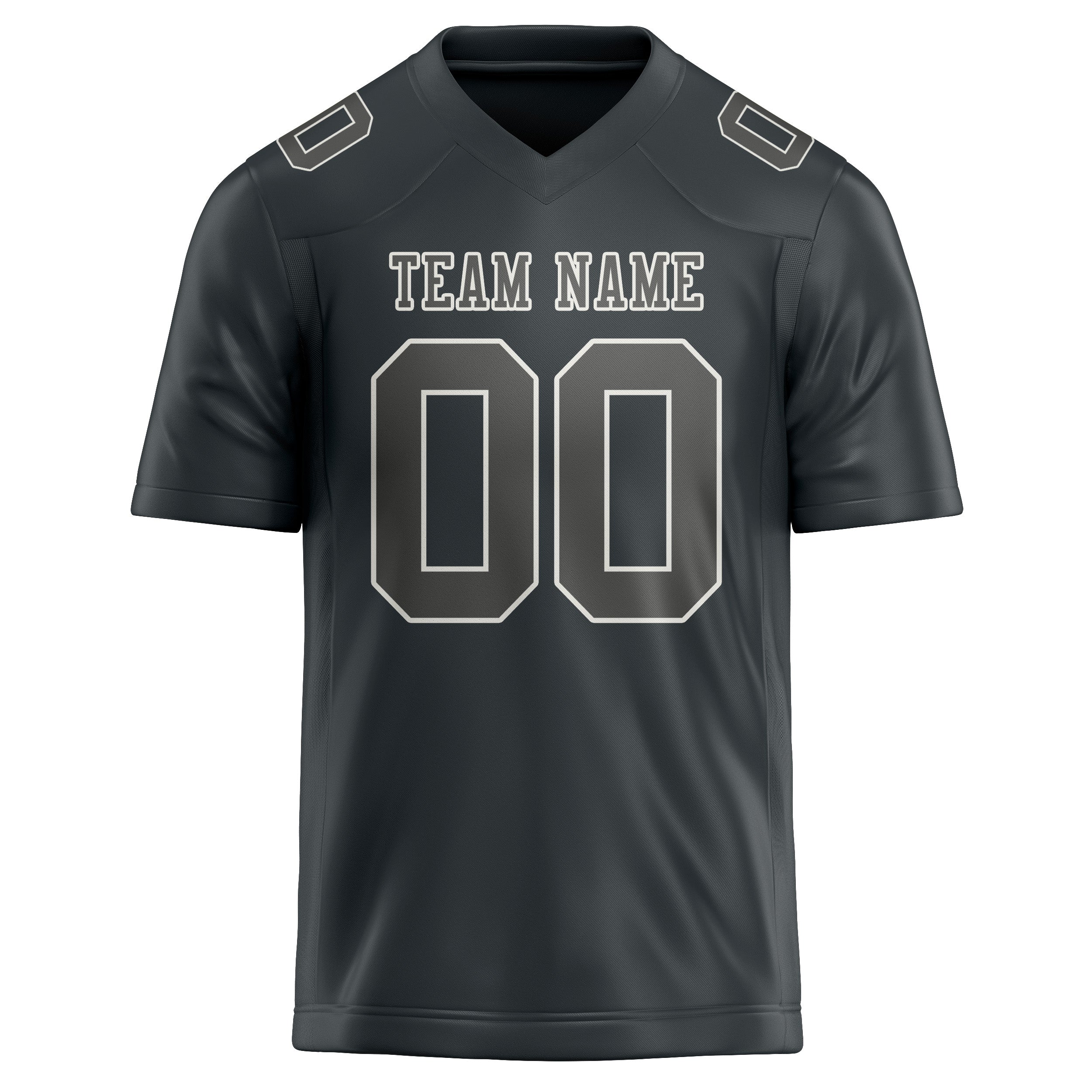 Custom Dark Grey Dark Grey Football Jersey
