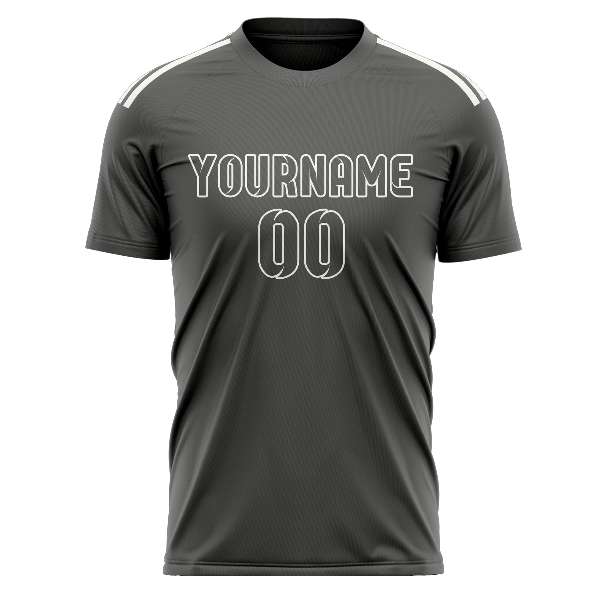 Custom Dark Grey Dark Grey Soccer Jersey