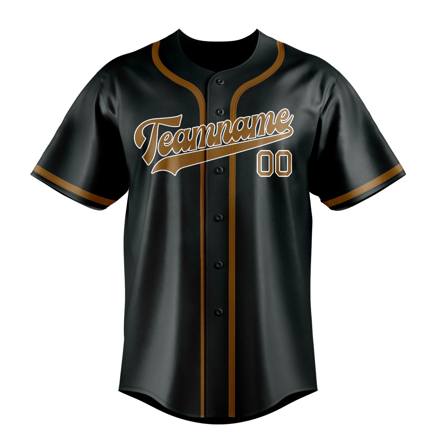 Custom Dark Grey Khaki Baseball Jersey