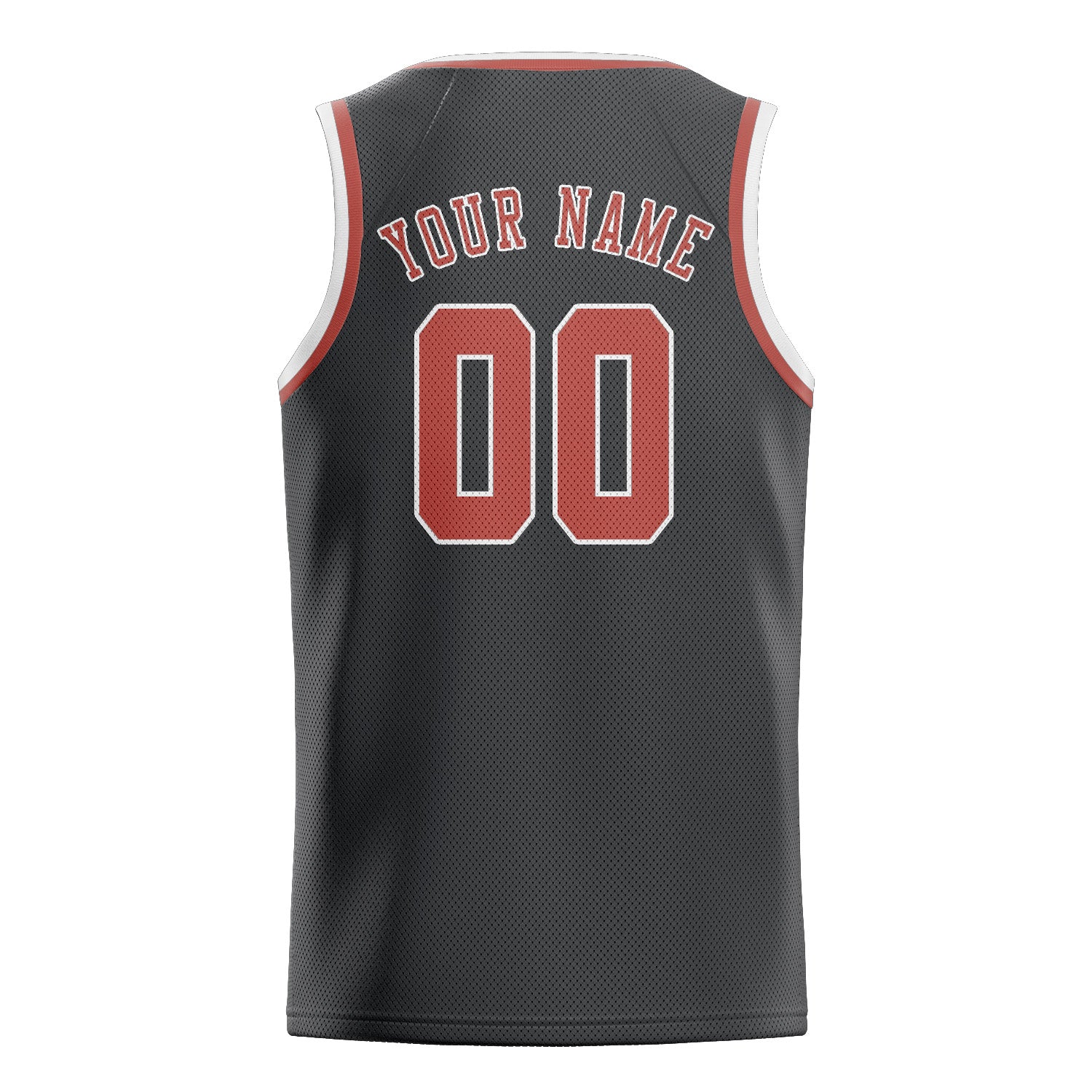 Custom Dark Grey Copper Rose Basketball Jersey