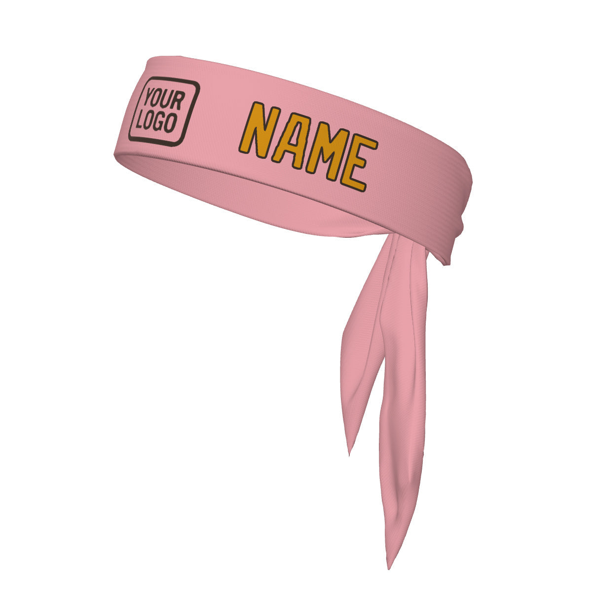 Custom Light Pink Yellow Headband