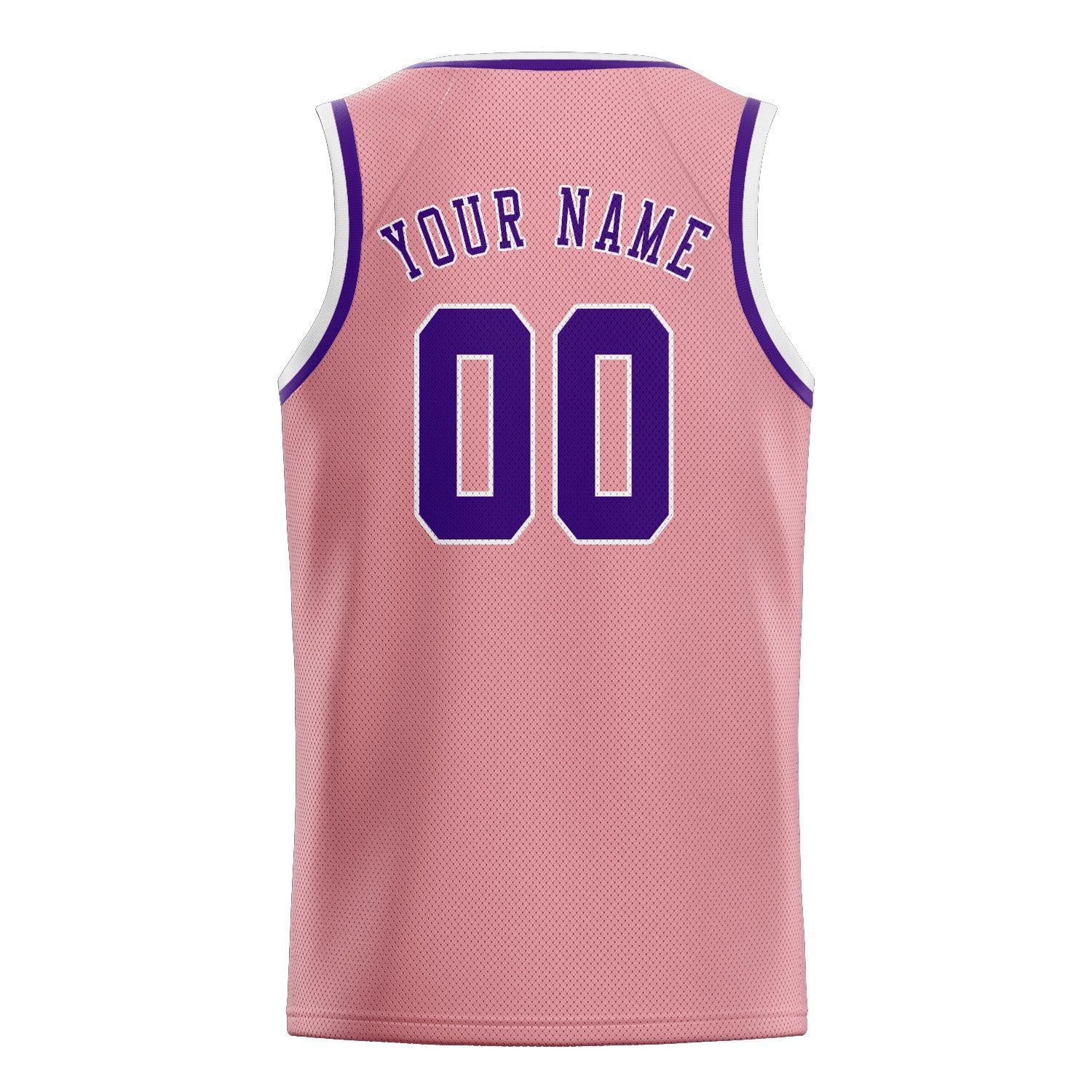 Custom Light Pink Purple Basketball Jersey