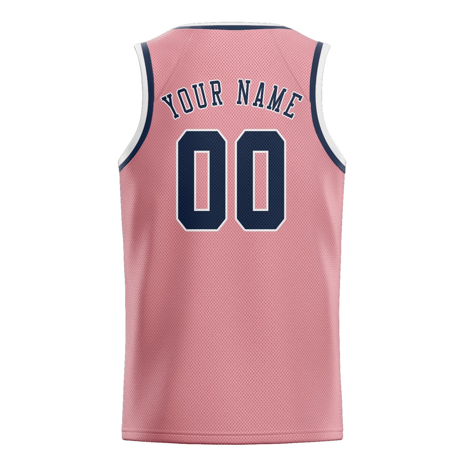 Custom Light Pink Blue Basketball Jersey
