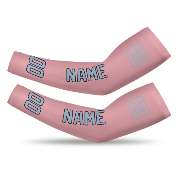 Custom Light Pink Light Blue Arm Sleeve