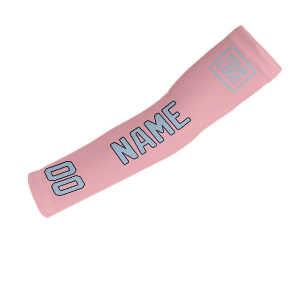 Custom Light Pink Light Blue Arm Sleeve