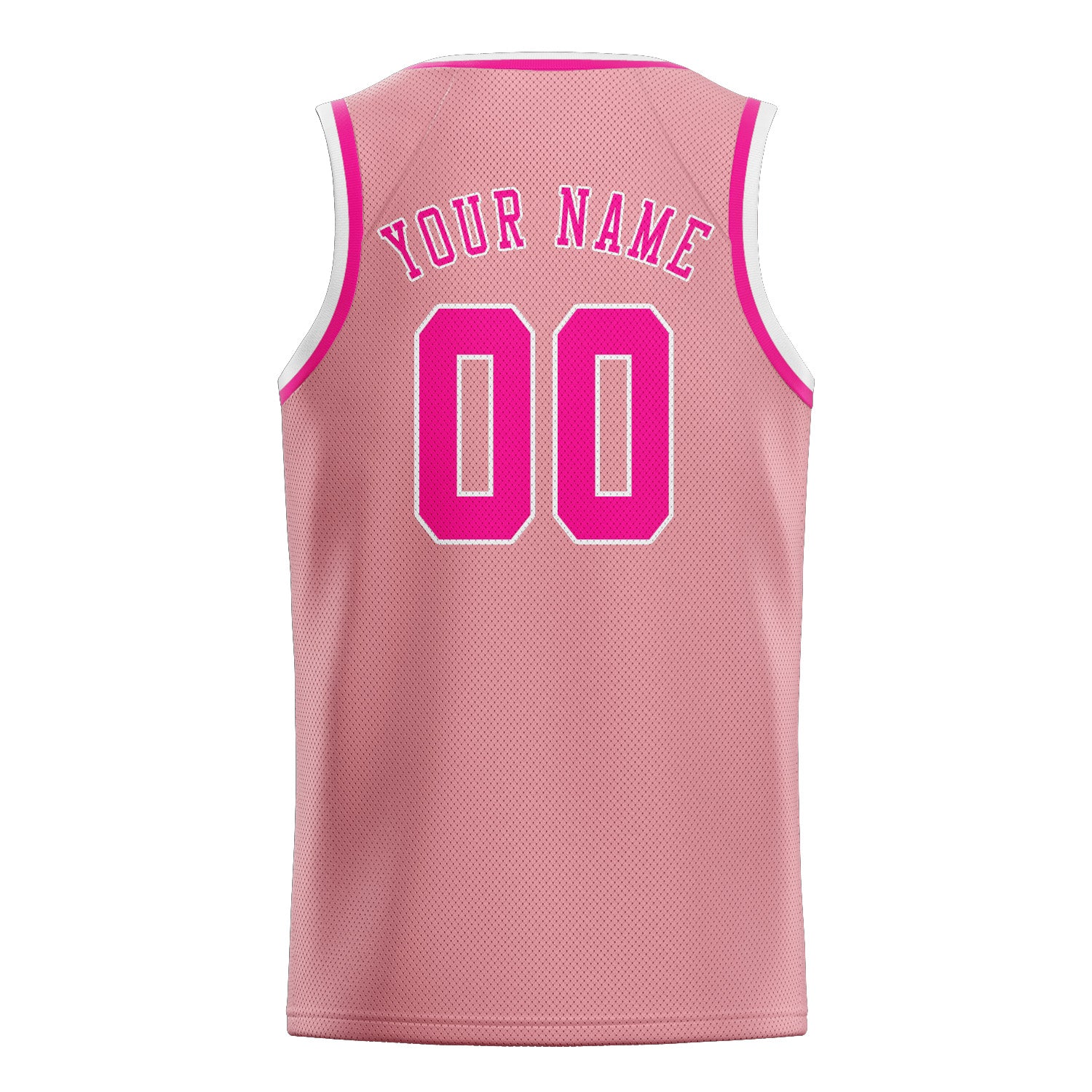 Custom Light Pink Pink Basketball Jersey