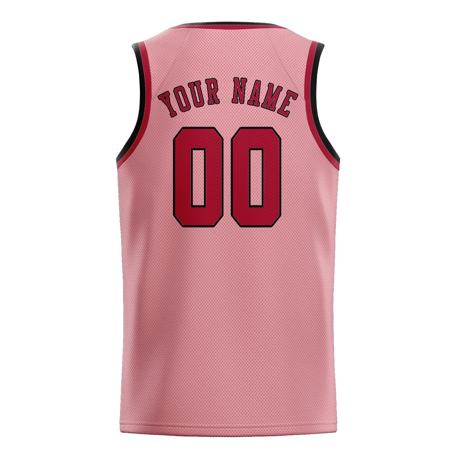 Custom Light Pink Red Basketball Jersey