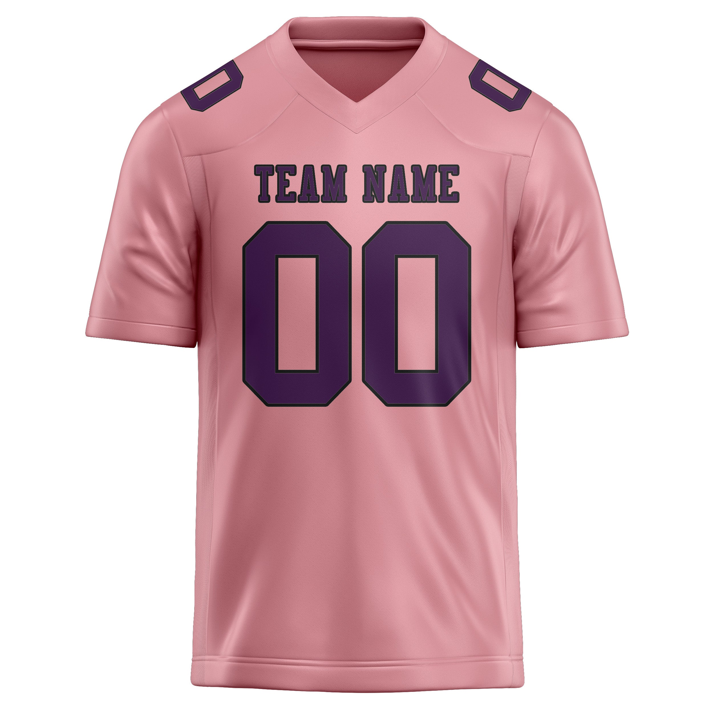 Custom Light Pink Purple Football Jersey