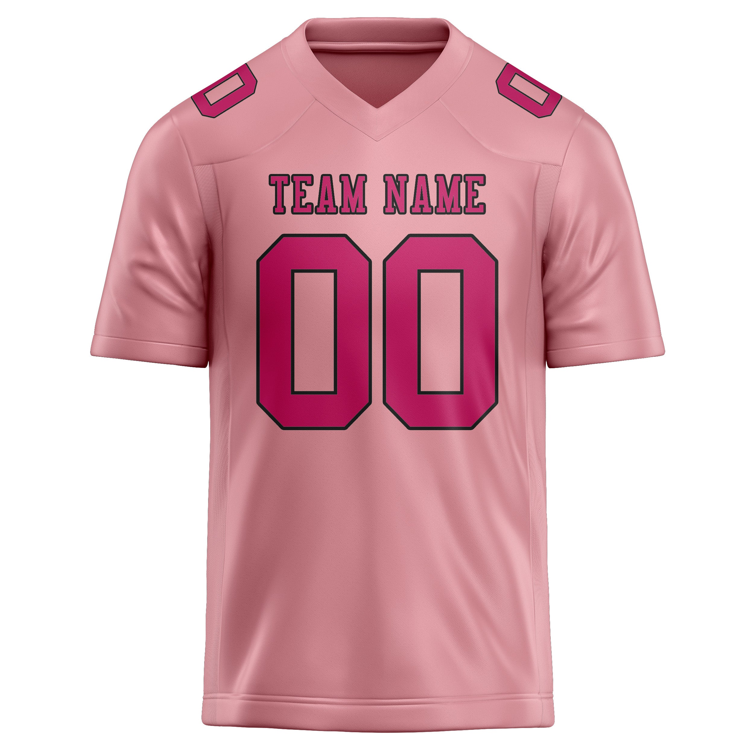 Custom Light Pink Pink Football Jersey