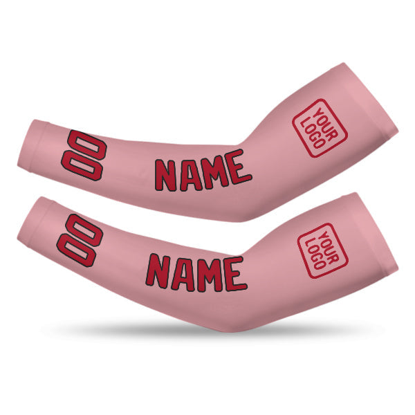 Custom Light Pink Red Arm Sleeve