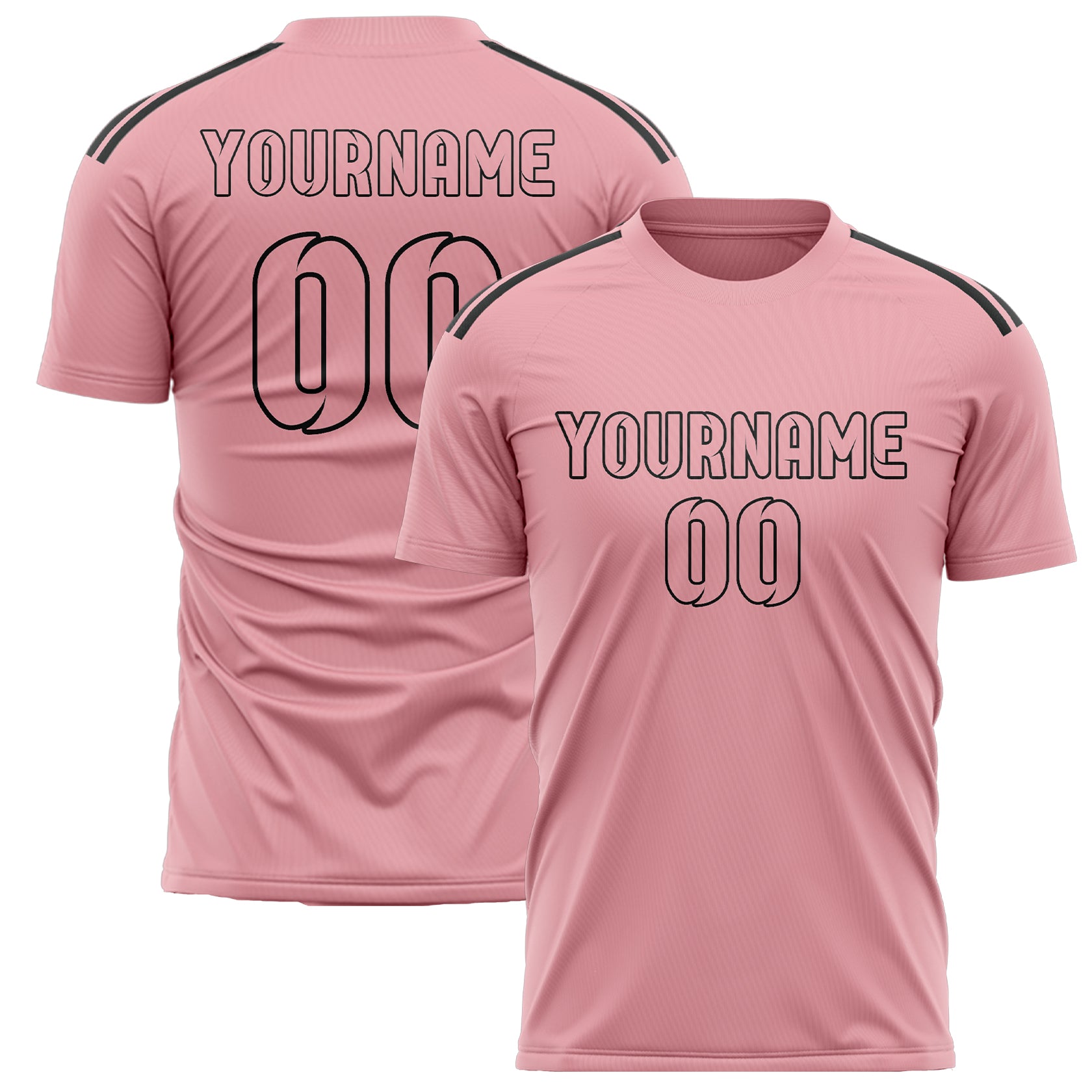 Custom Light Pink Light Pink Soccer Jersey